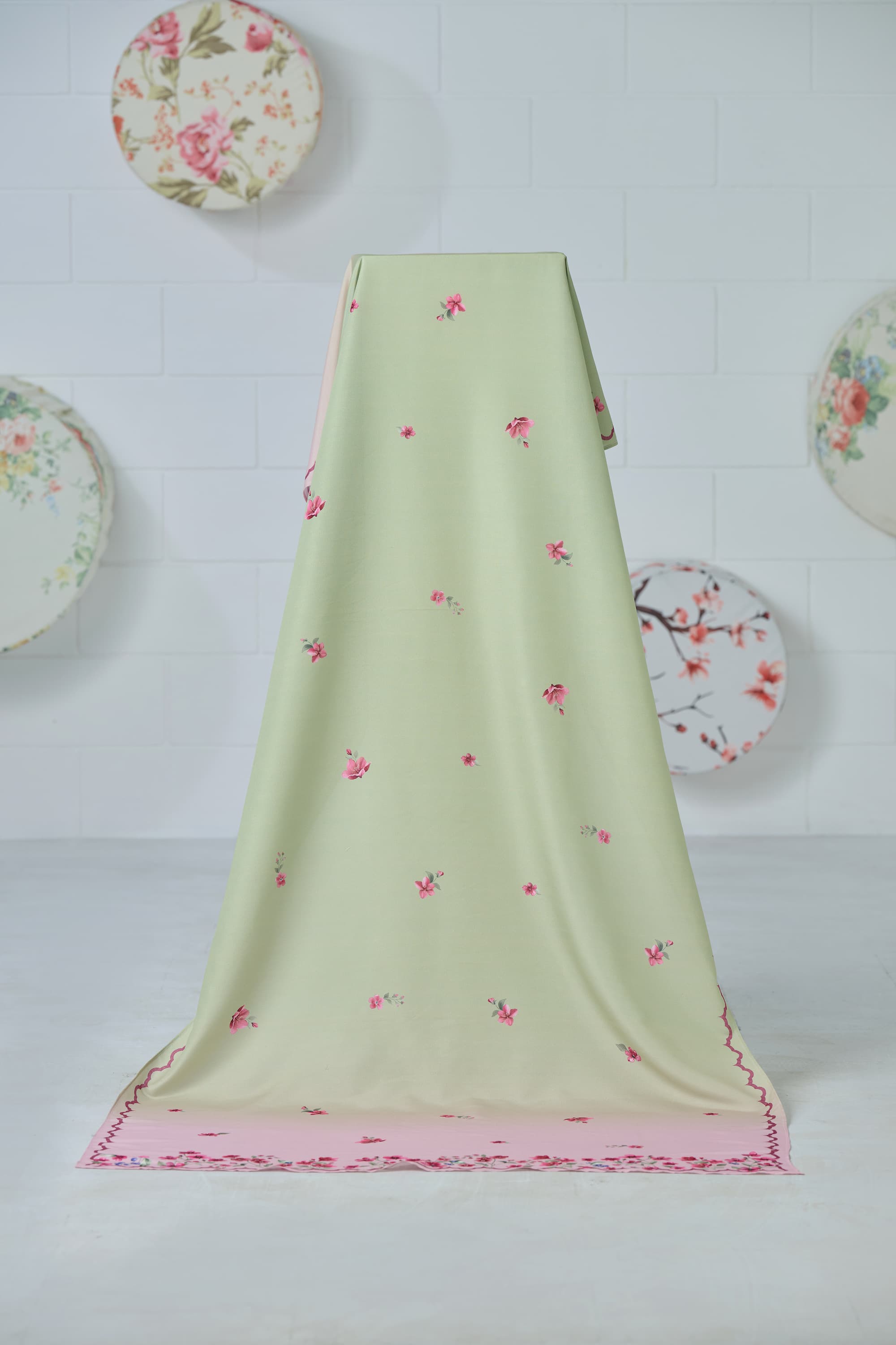 Dupatta in Tea green Color by - Trendy Women Dupatta GRJ9985