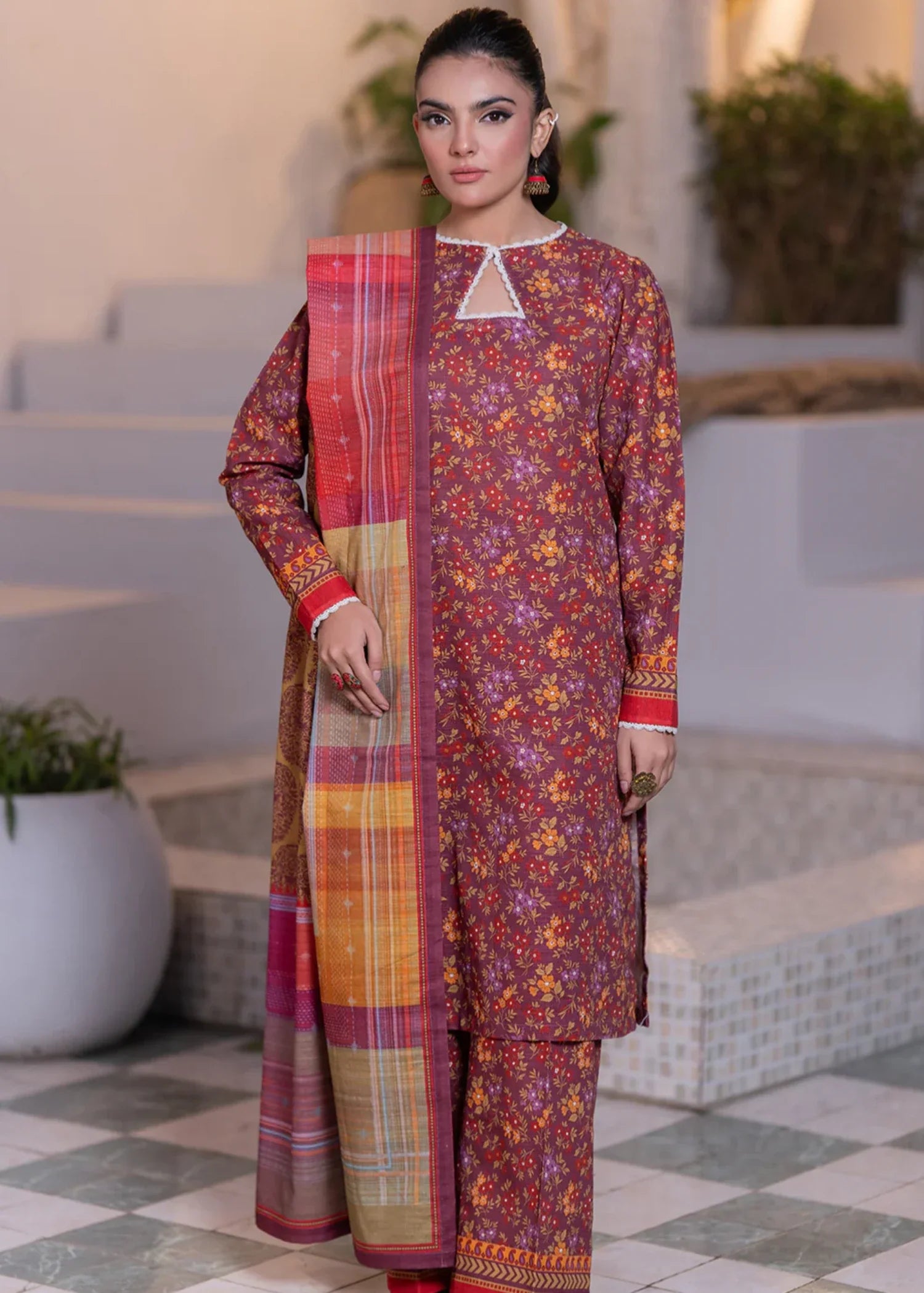 viscose Unstitched in Multi