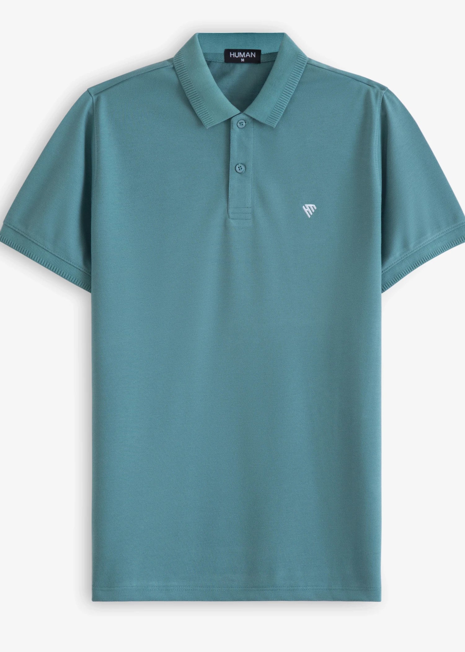 cotton Polo Shirt in Sea green