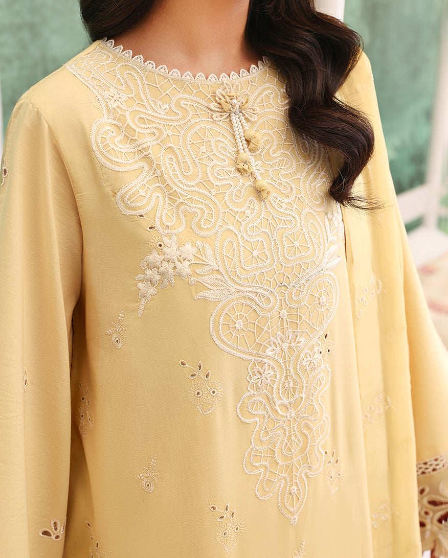 Summer Chikankari Lawn Edit – Lumiere Yellow