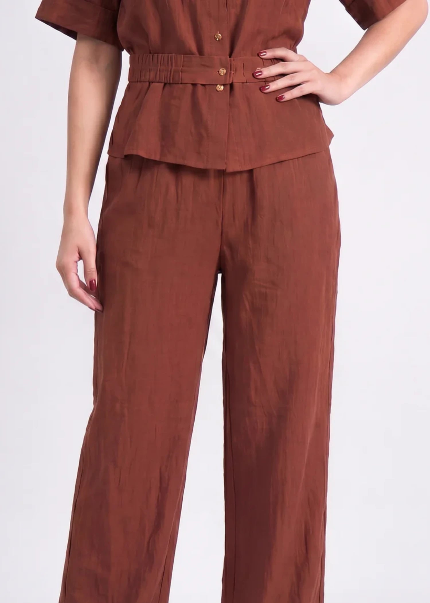 viscose Top in Brown