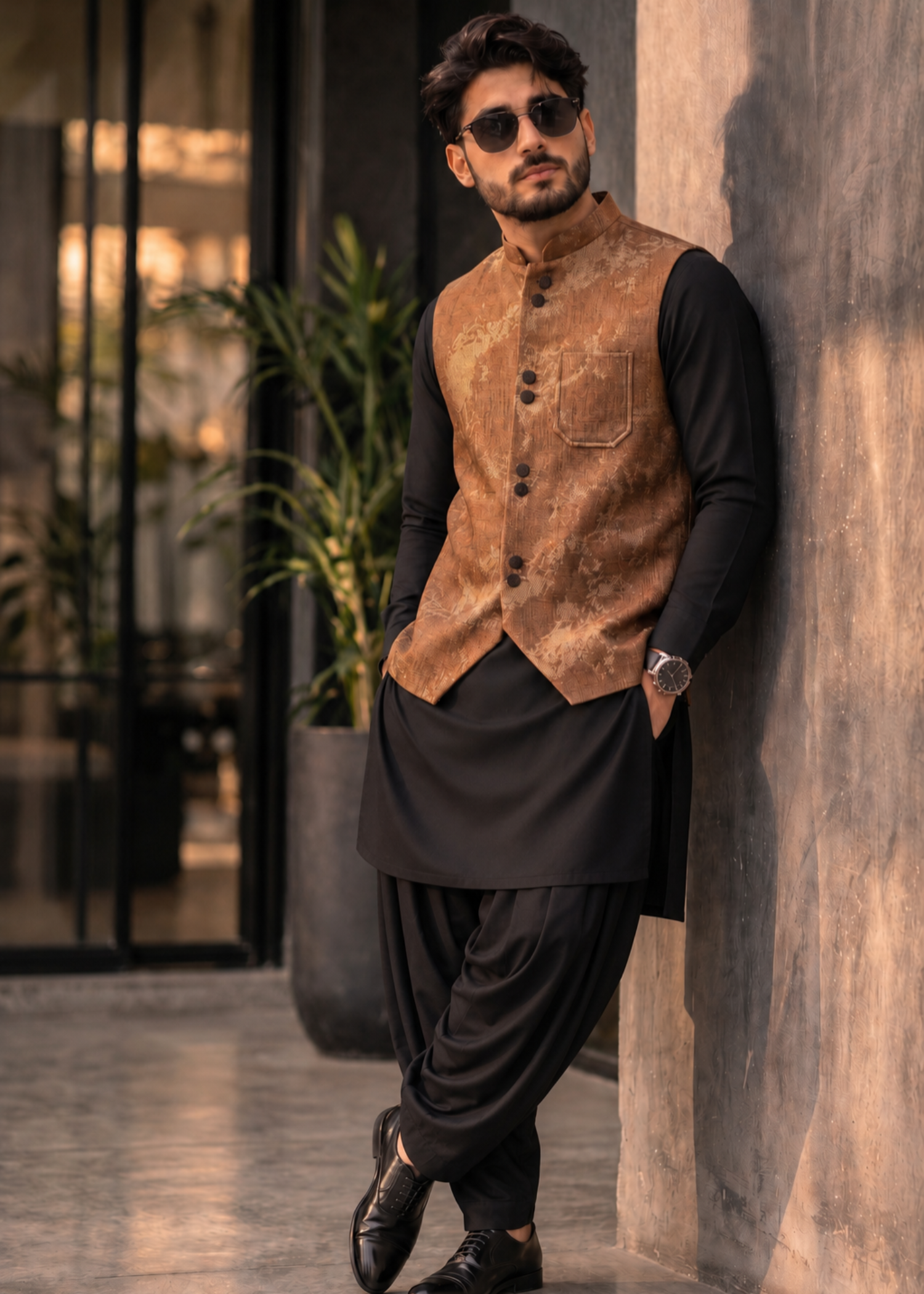 suiting Waistcoat in Copper