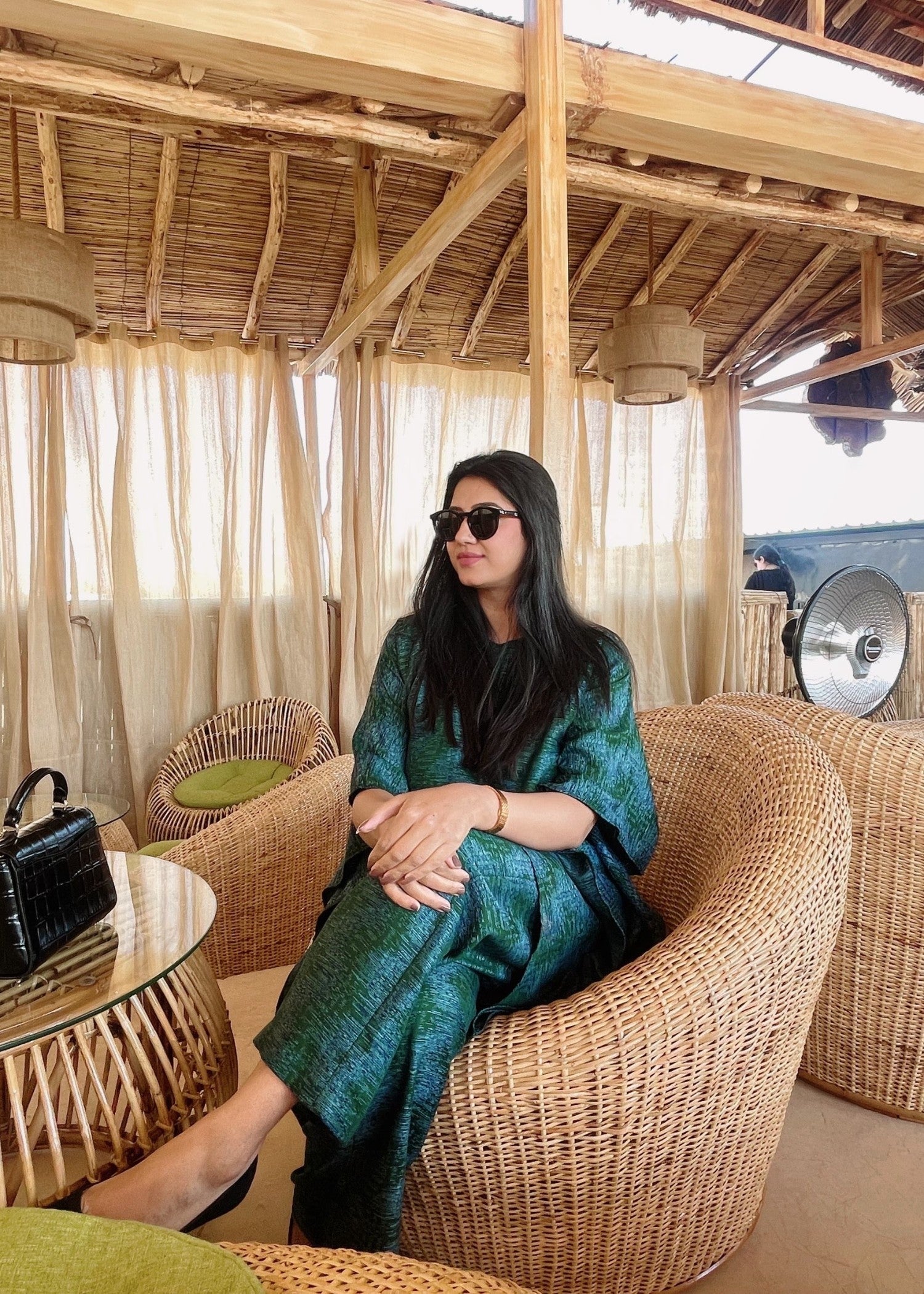 khaddar Unstitched in Green