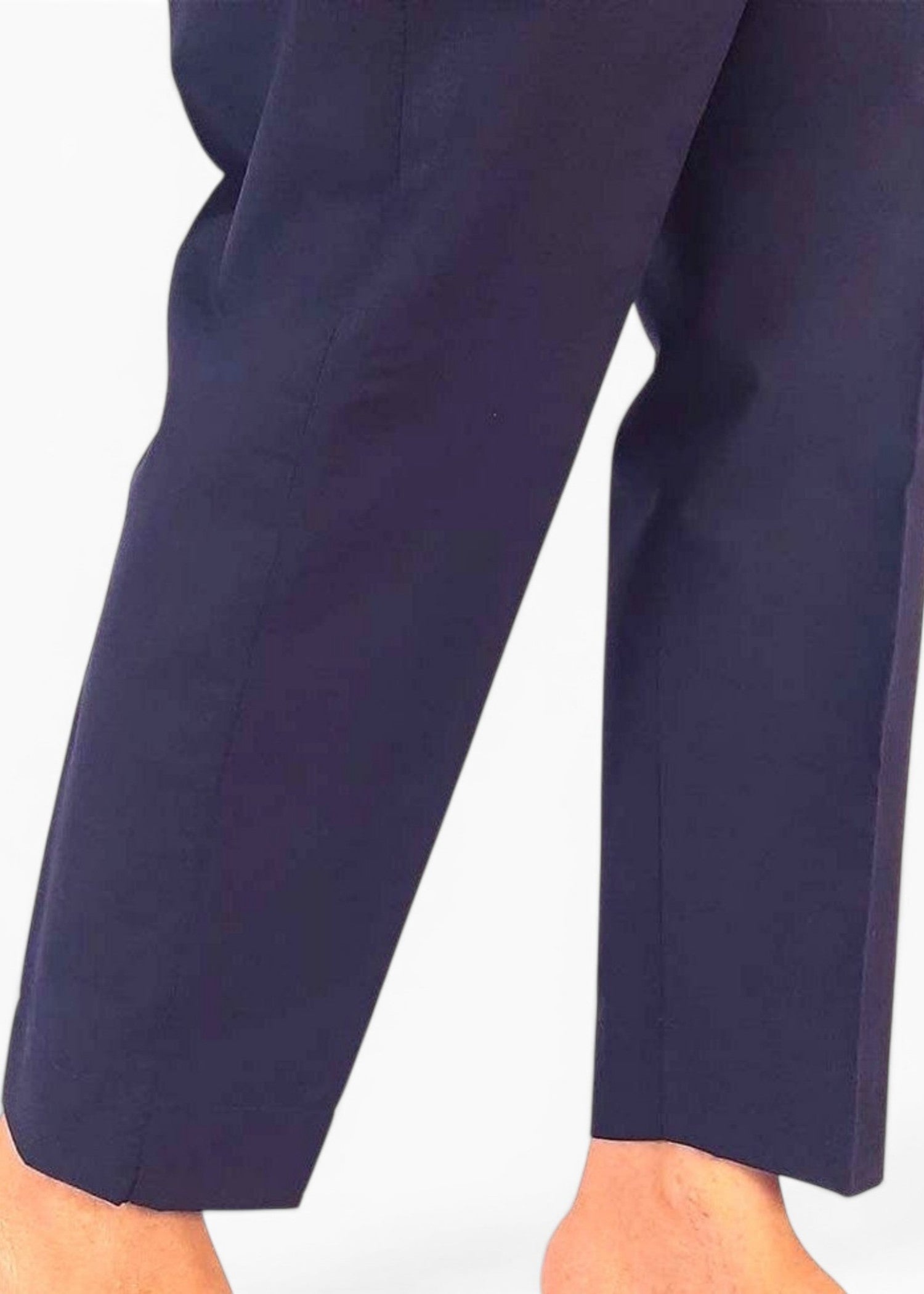 cotton Trousers in Navy blue
