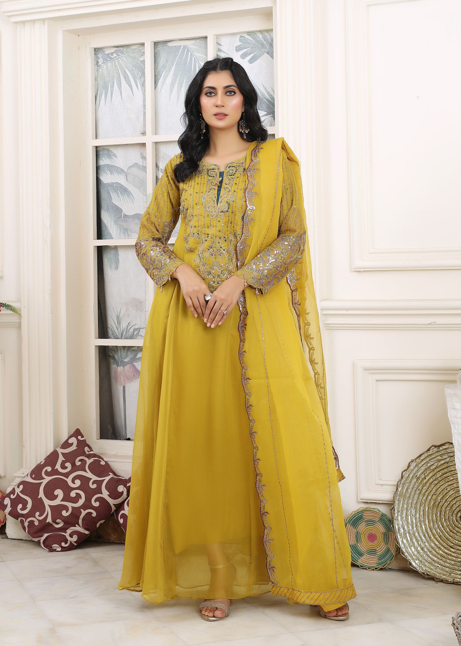 chiffon Maxi in Yellow