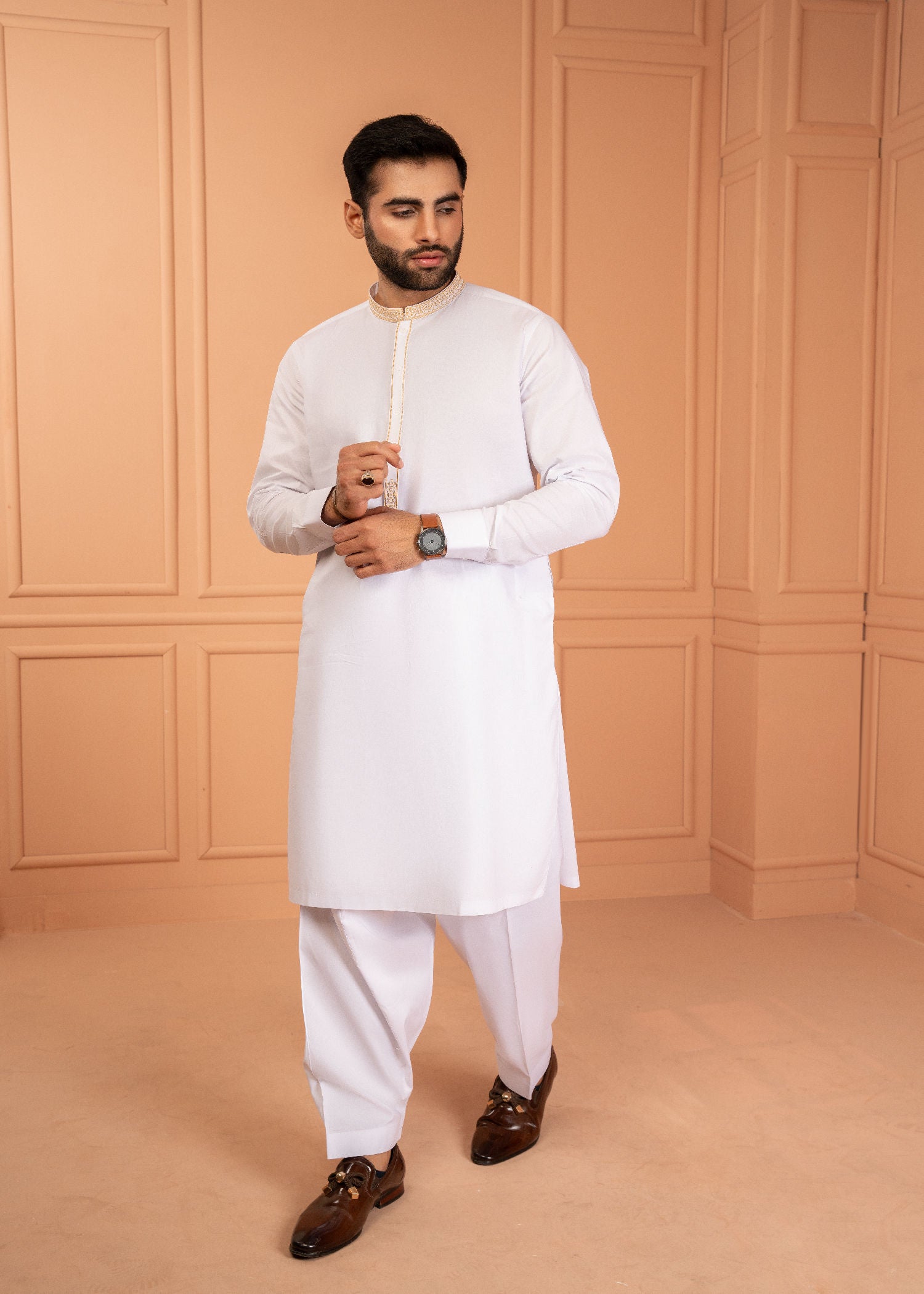 Shalwar Kameez in White