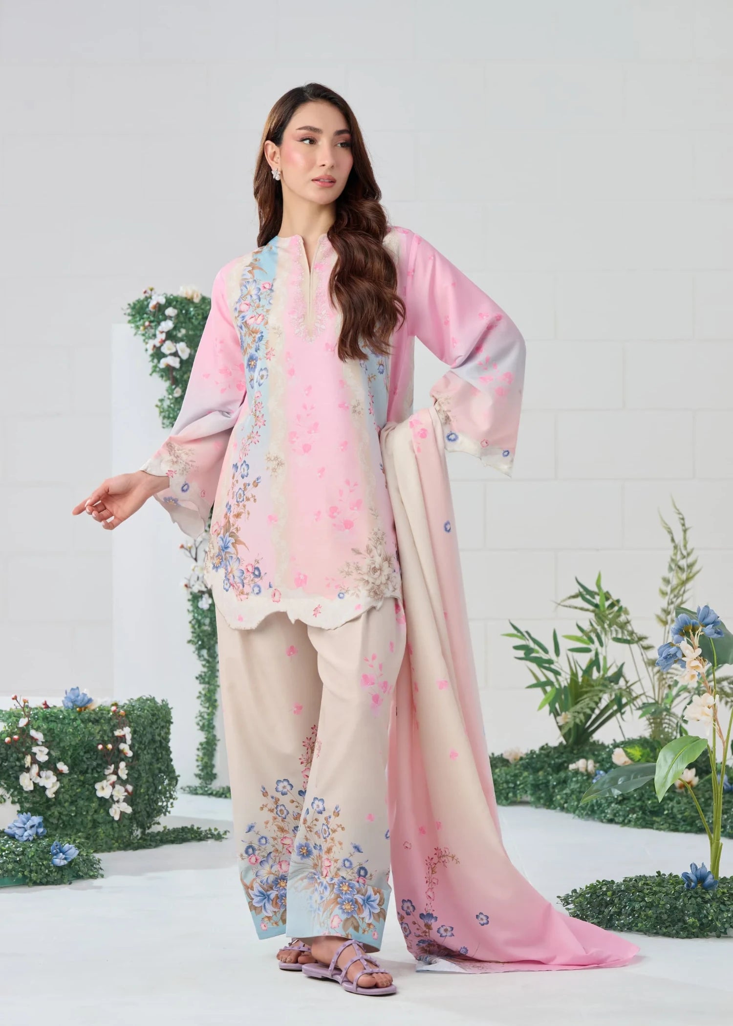 raw silk Co Ord Sets in Pink