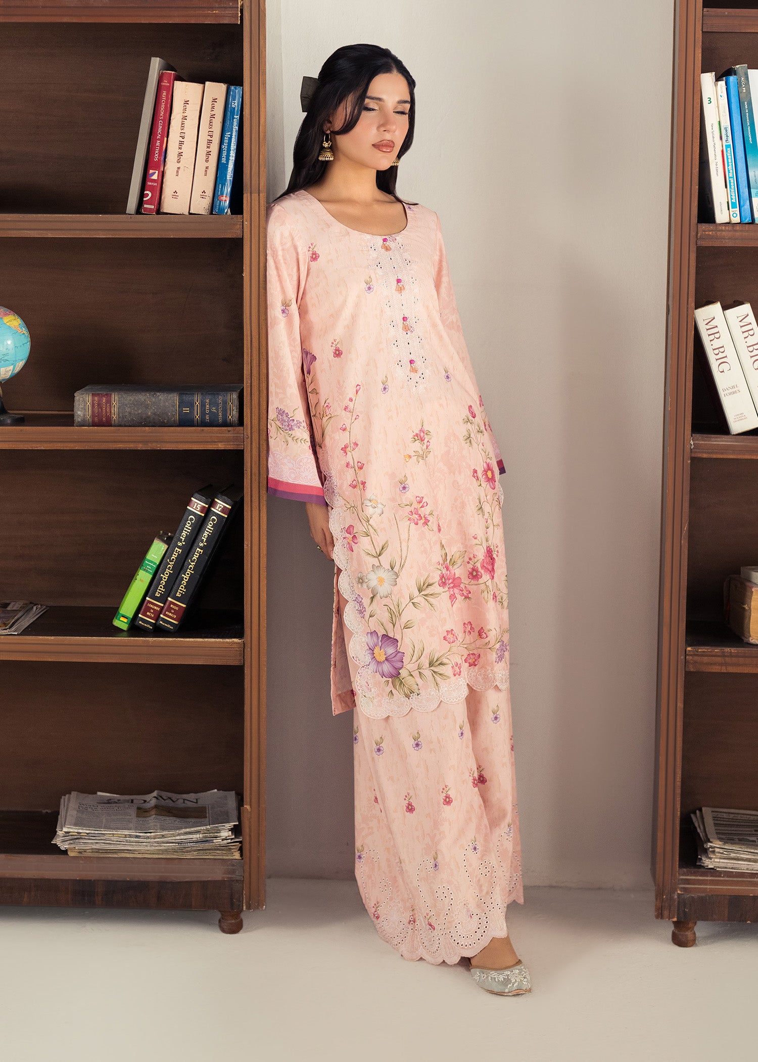 lawn Co Ord Sets in Blush pink