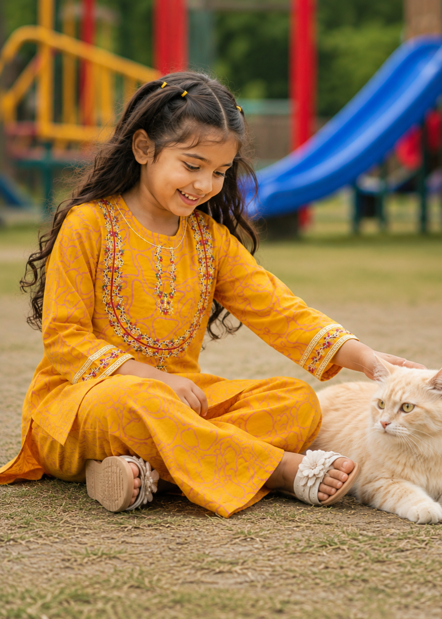 Co Ord Sets in Yellow-orange