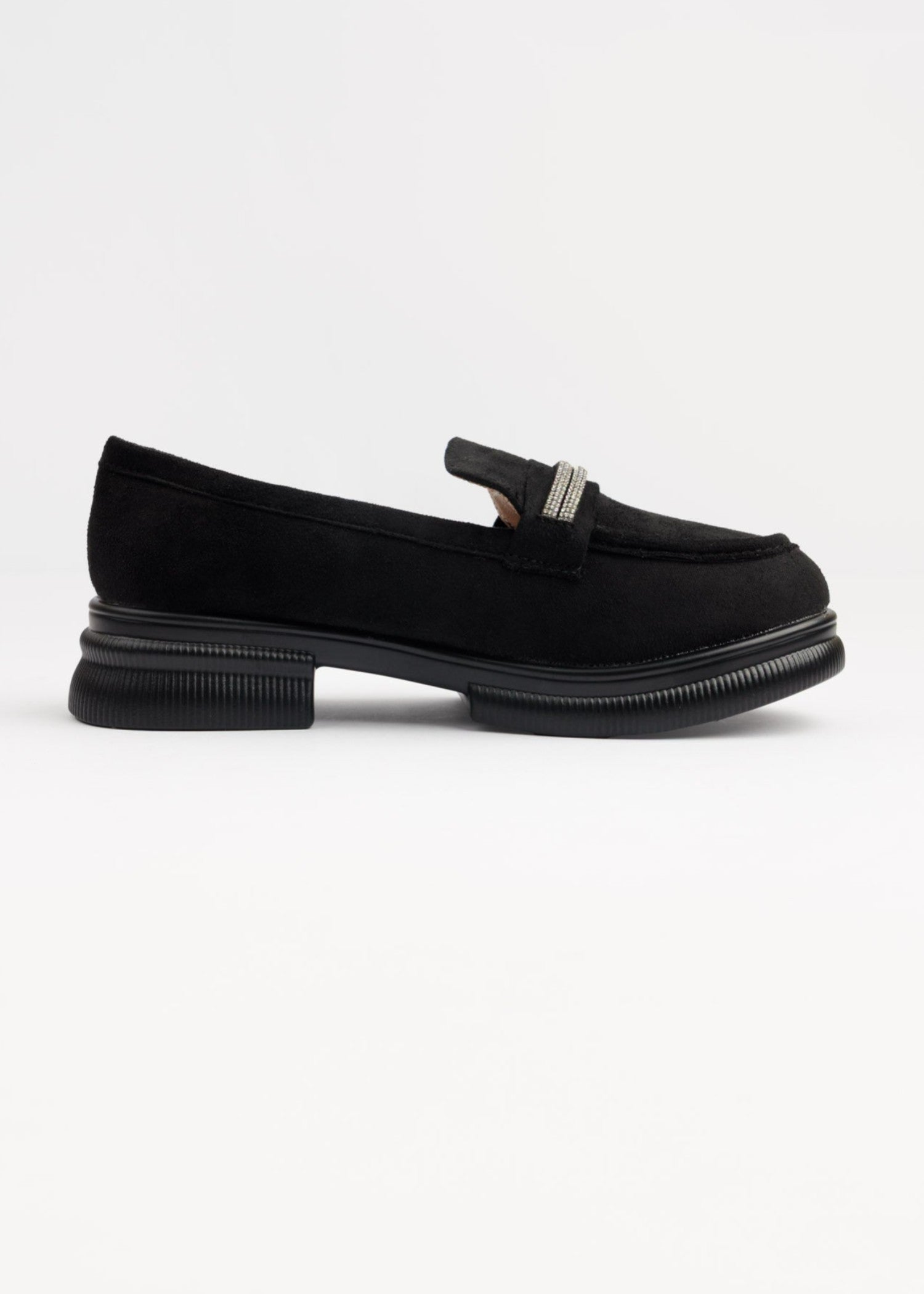 Loafers in Black by - High Quality Women Loafers ICJ6017