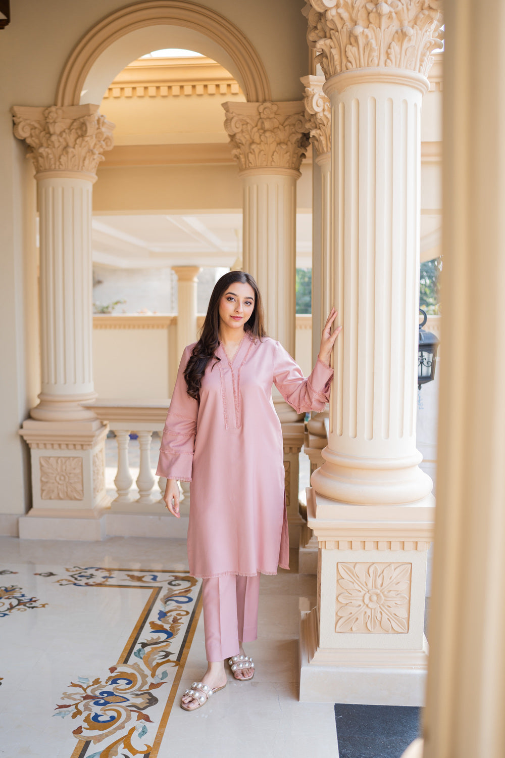 marina Kurta Set in Pink