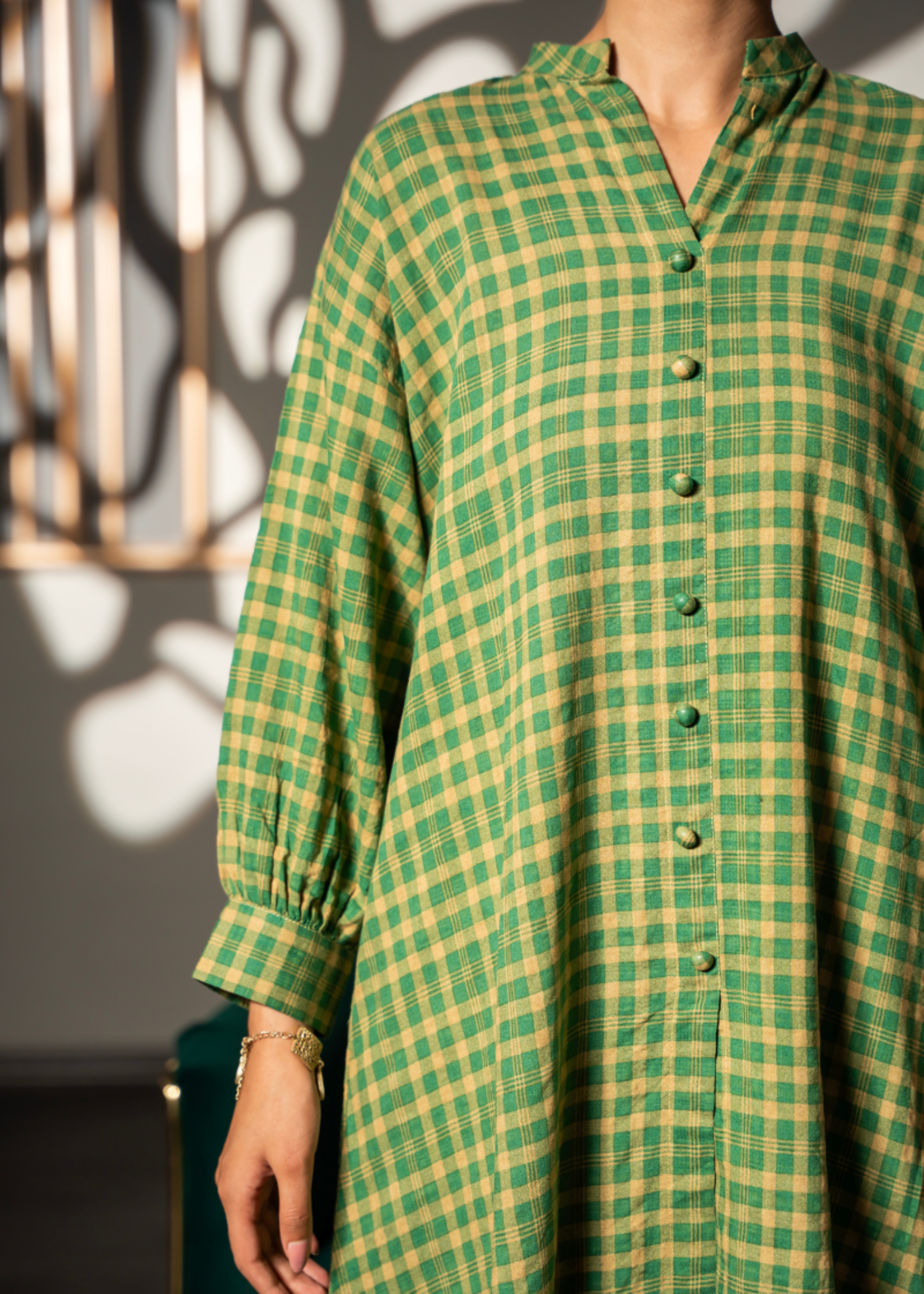 lawn Tunic in Herb green