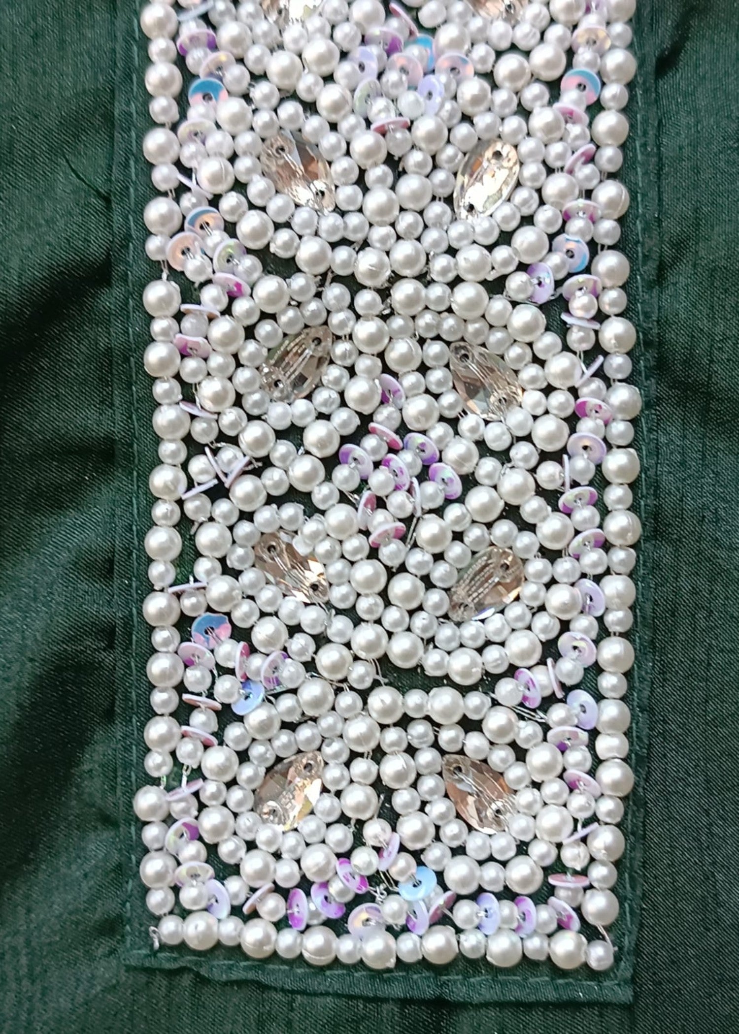 poly silk Kurta Set in Dark green