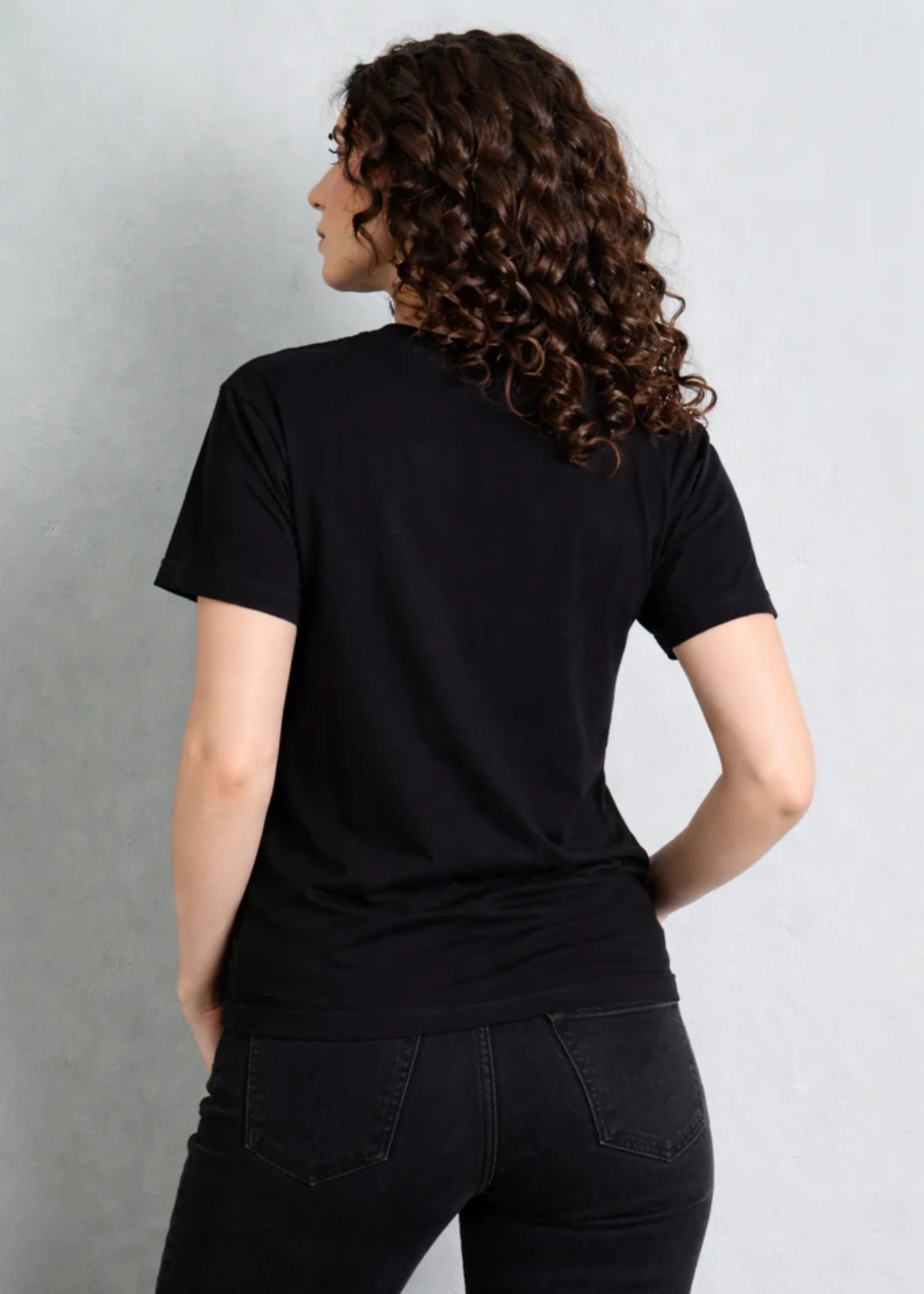 cotton T Shirt in Black