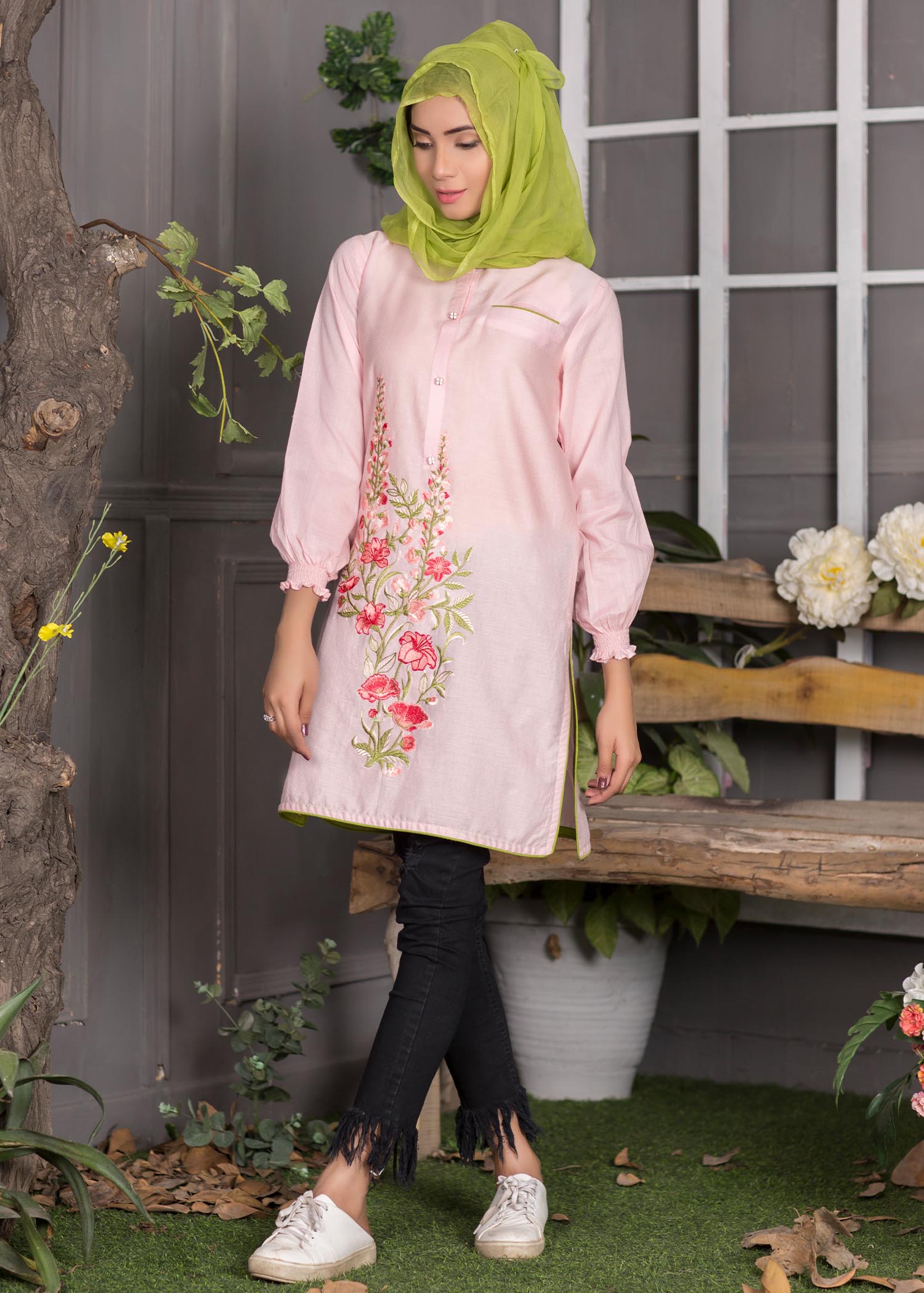 cotton Kurti in Pink