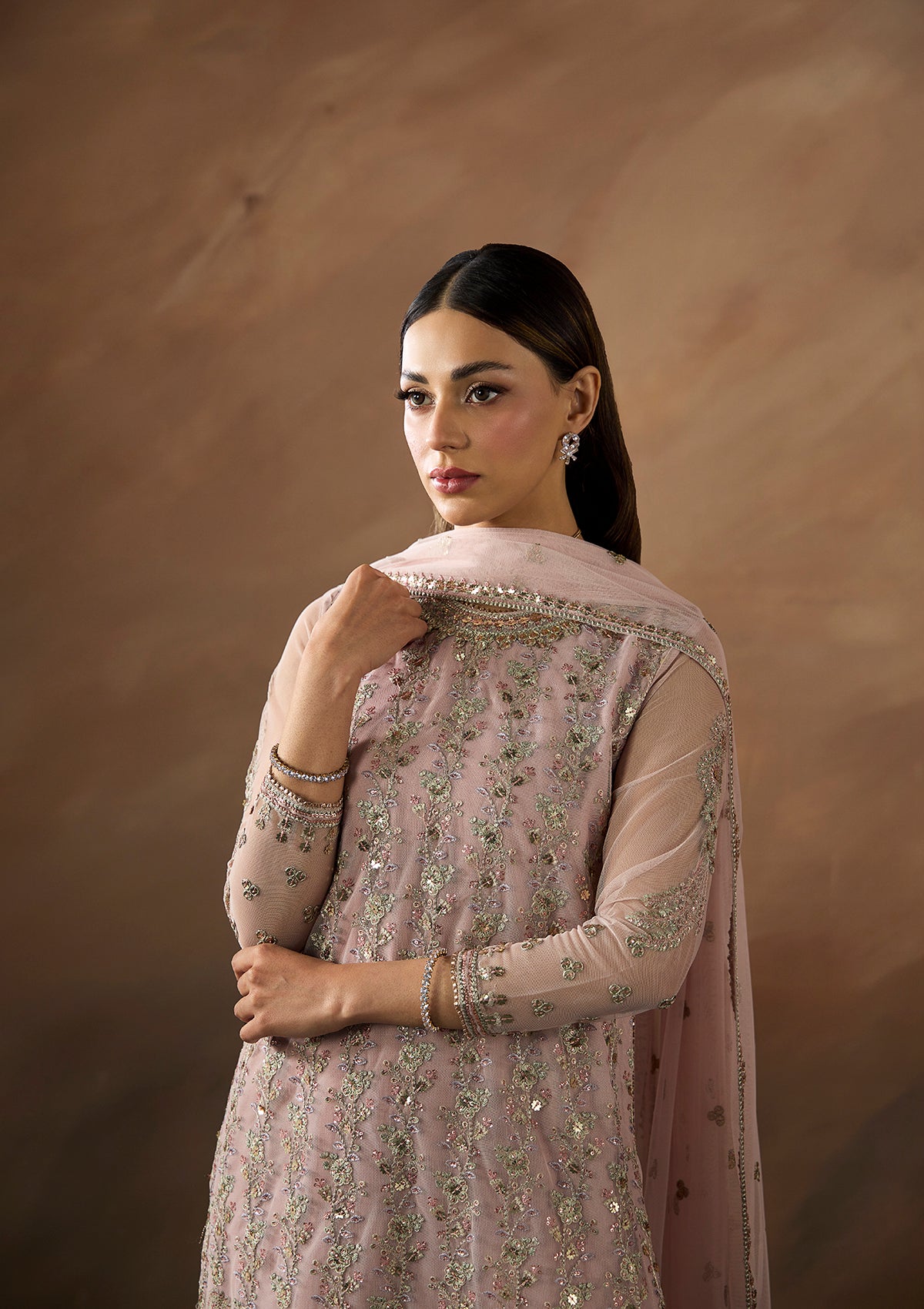 net Unstitched in Light pink