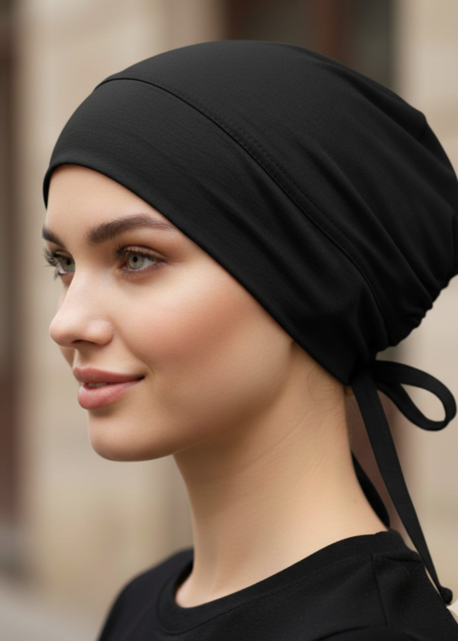 jersey knit Hijab in Black, blonde, porcelain