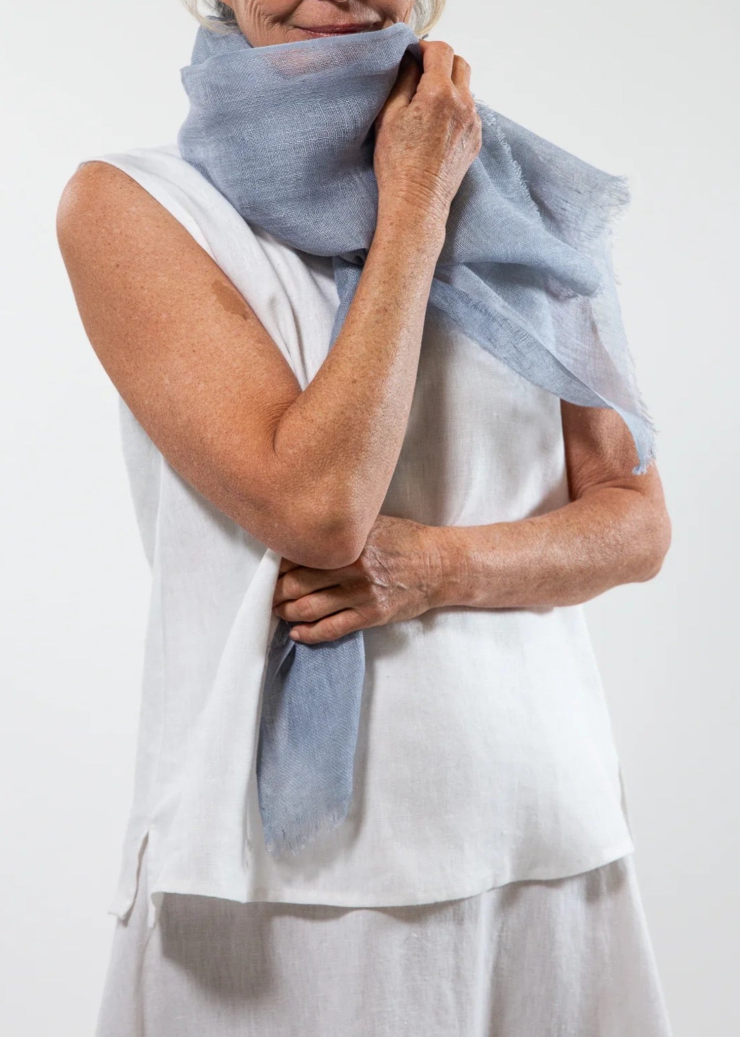 lawn Hijab in Sky blue