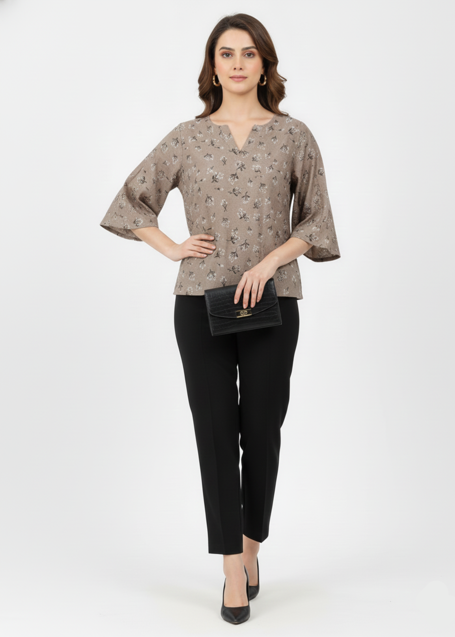 grip Top in Camel brown