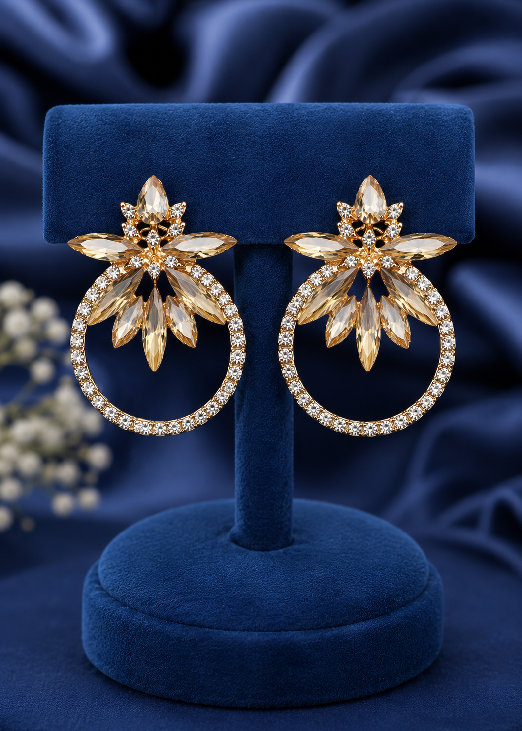 Earrings in Goldenrod Color by - Trendy Women Earrings APA8707