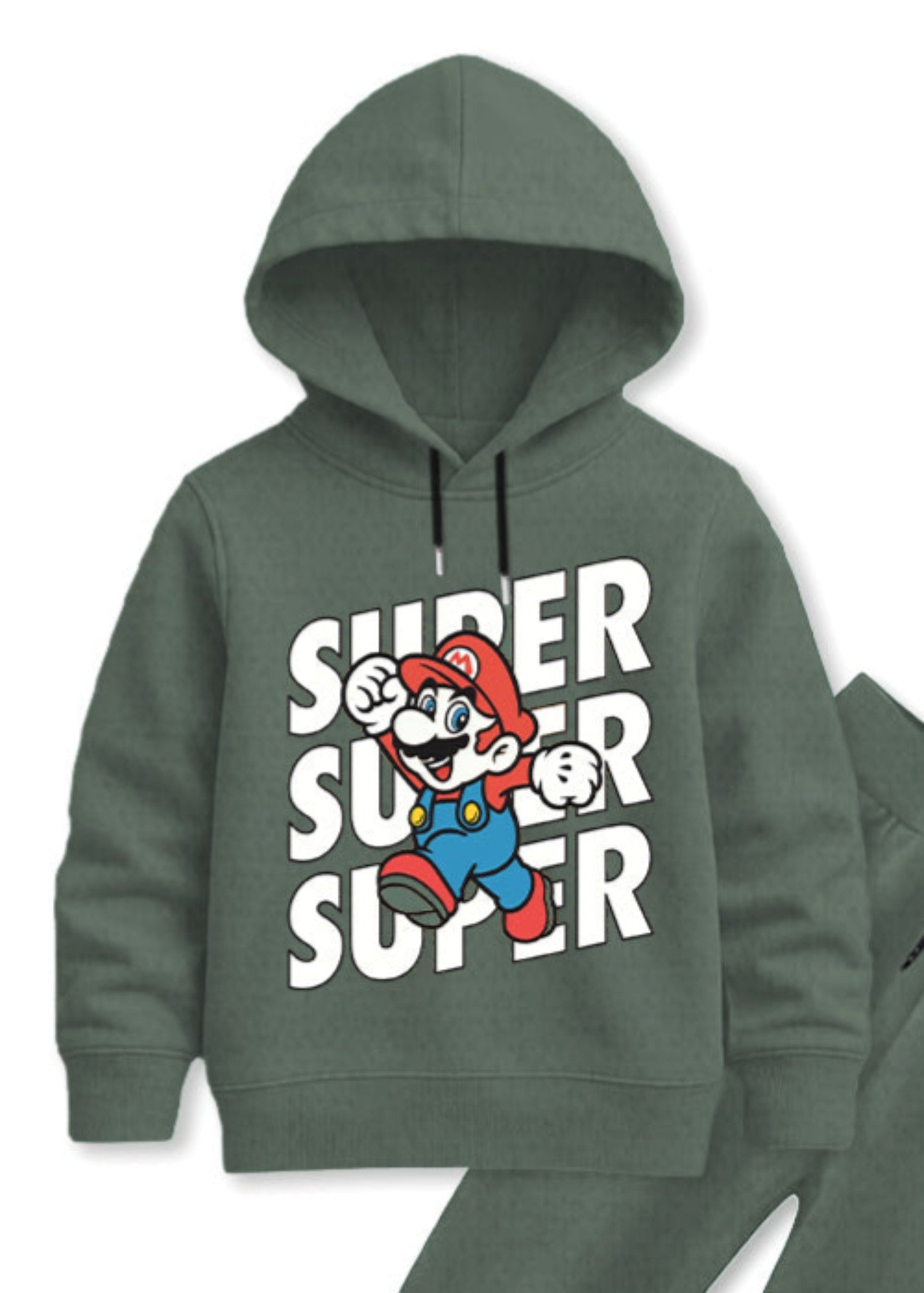 fleece Tracksuit in Green