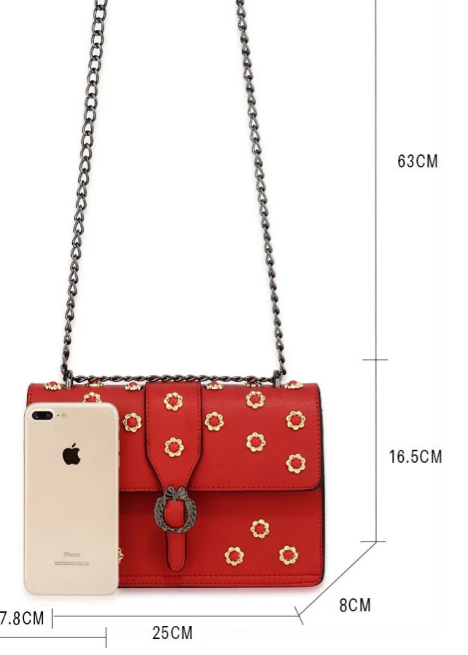 Shoulder Bag in Red Color by - Trendy Women Shoulder Bag HLN2244