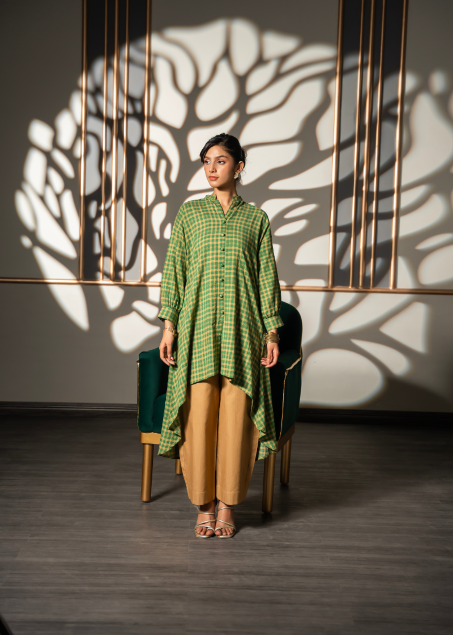 lawn Tunic in Herb green