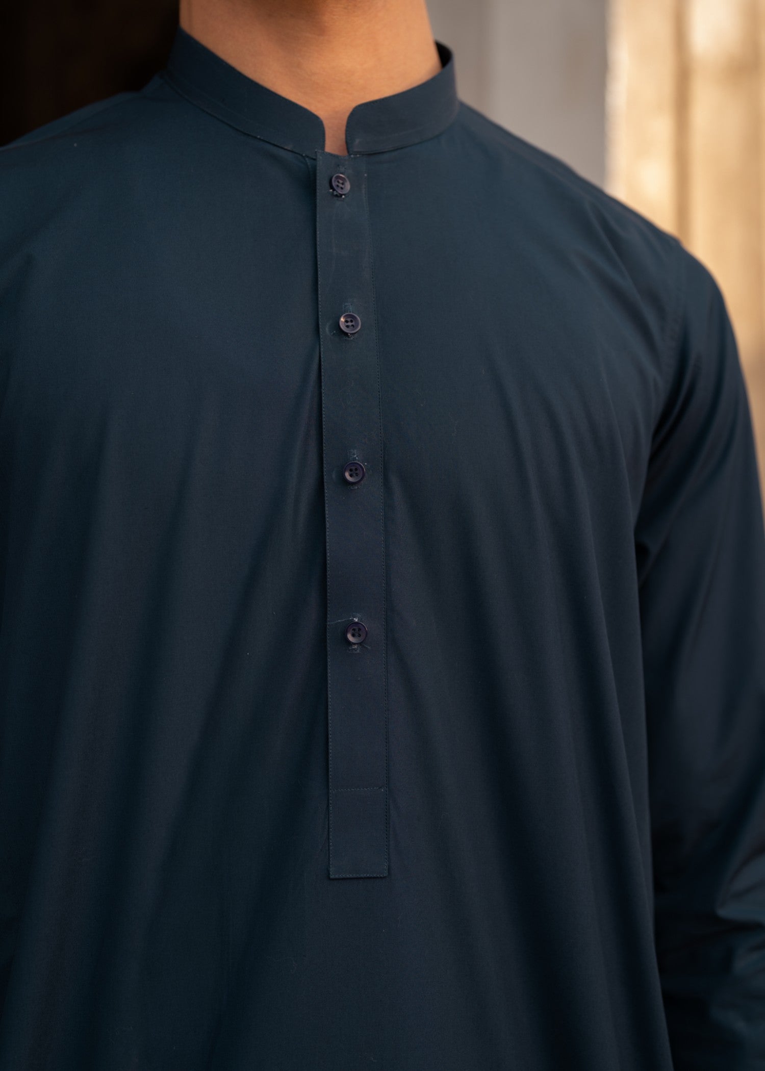 cotton Shalwar Kameez in Navy blue
