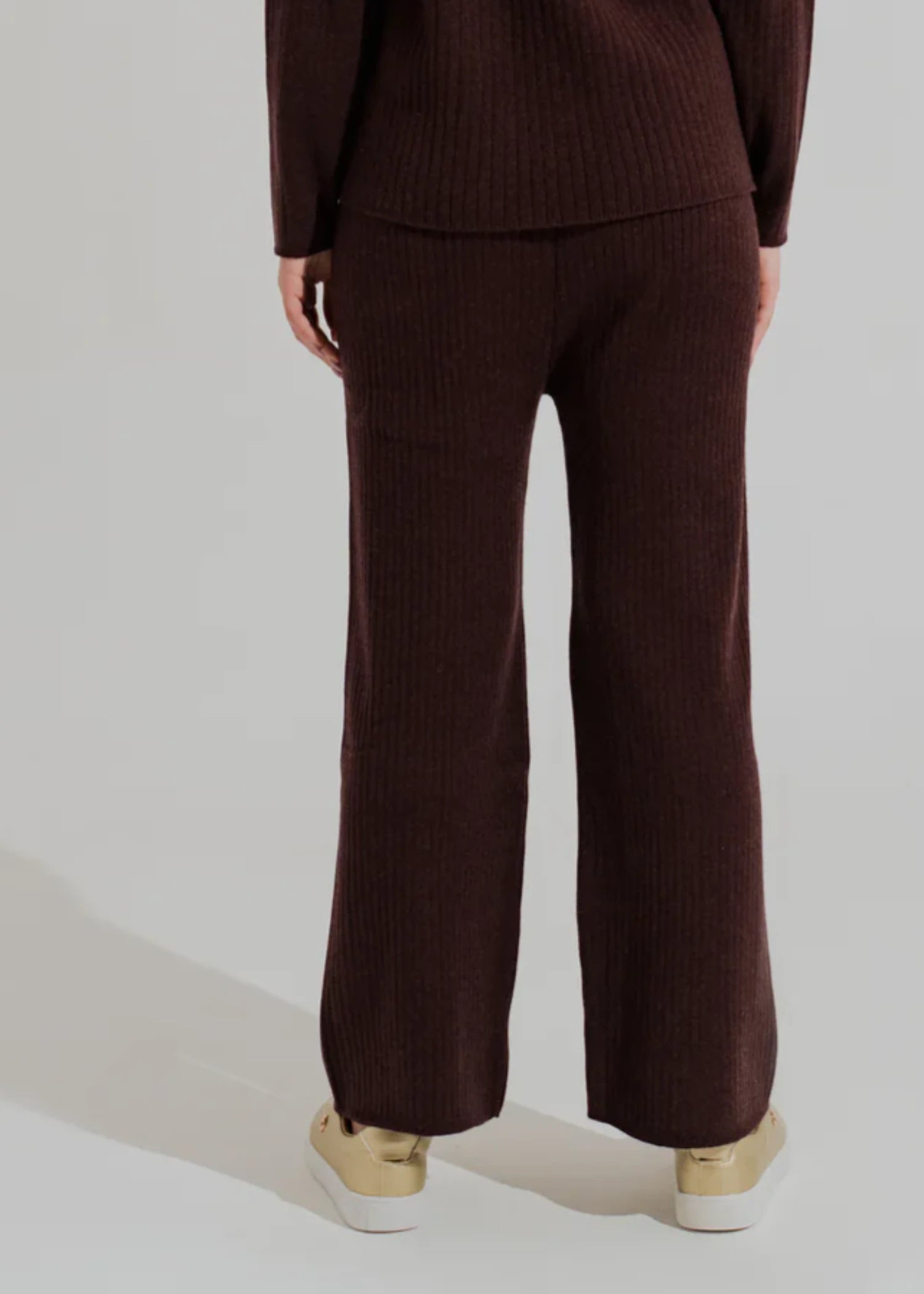 cotton Trousers in Dark brown
