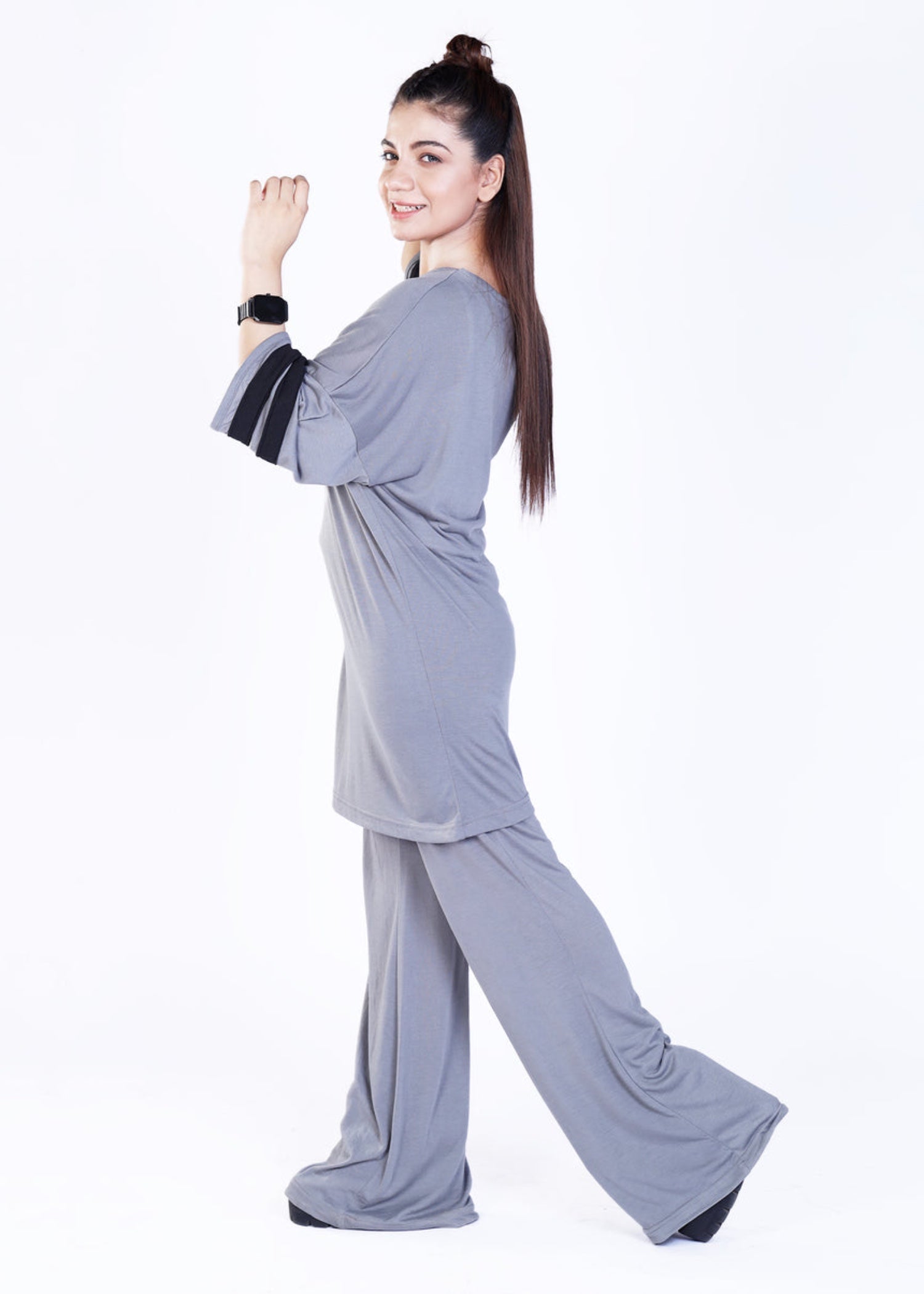 cotton jersey Co Ord Sets in Grey