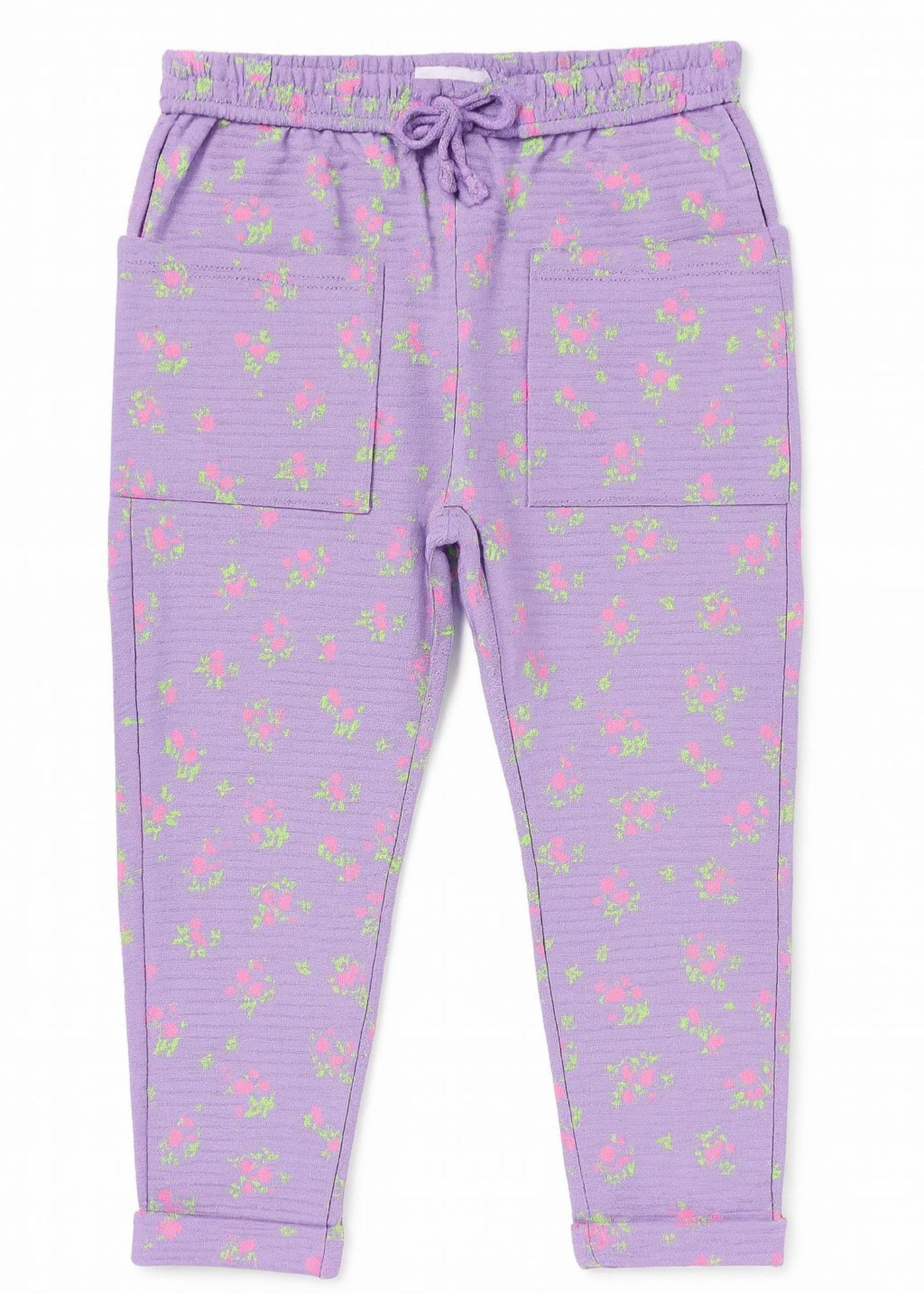 cotton jersey Trousers in Lilac