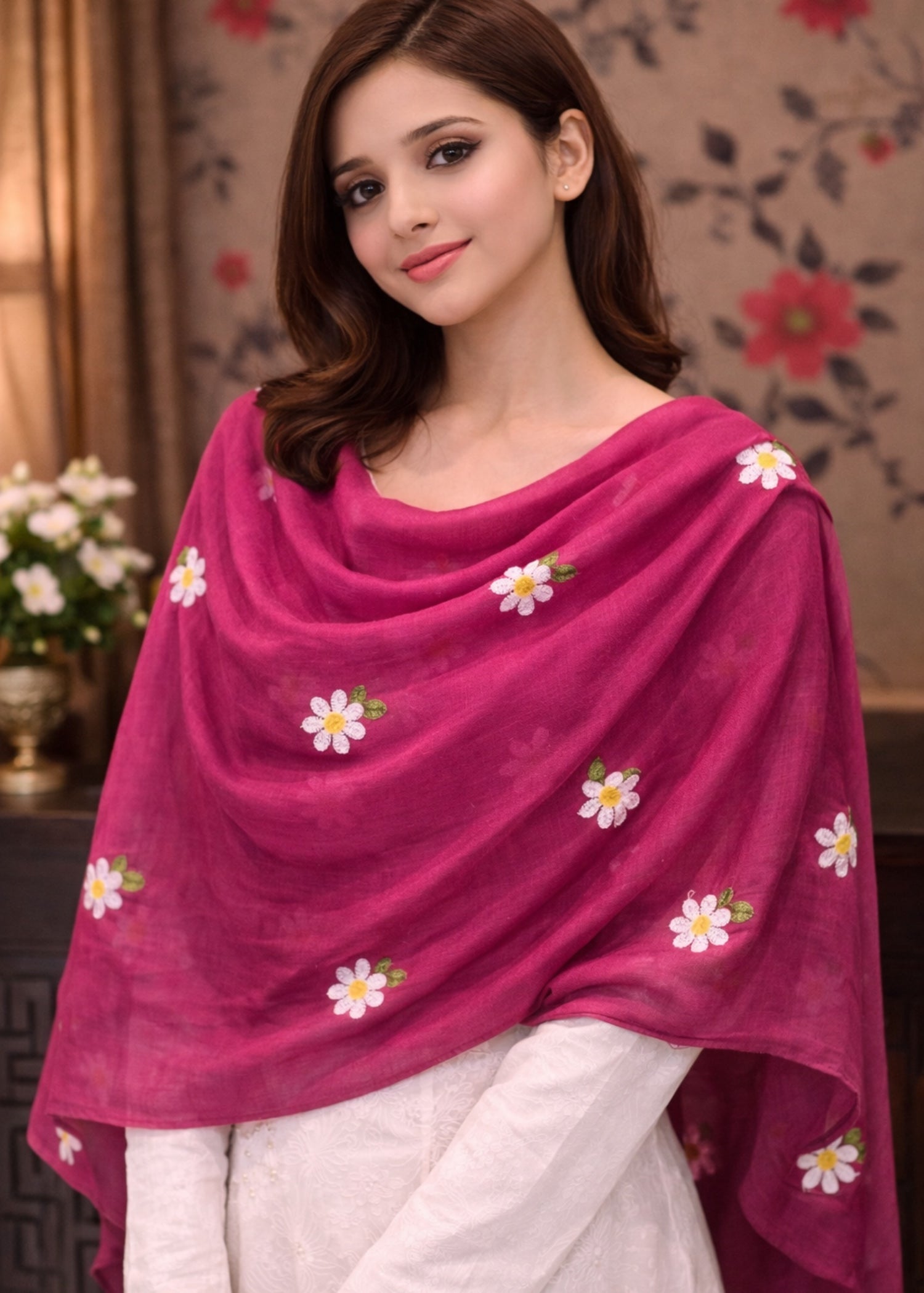 Scarf in Lusty gallant Color by - Trendy Women Scarf ATA3388