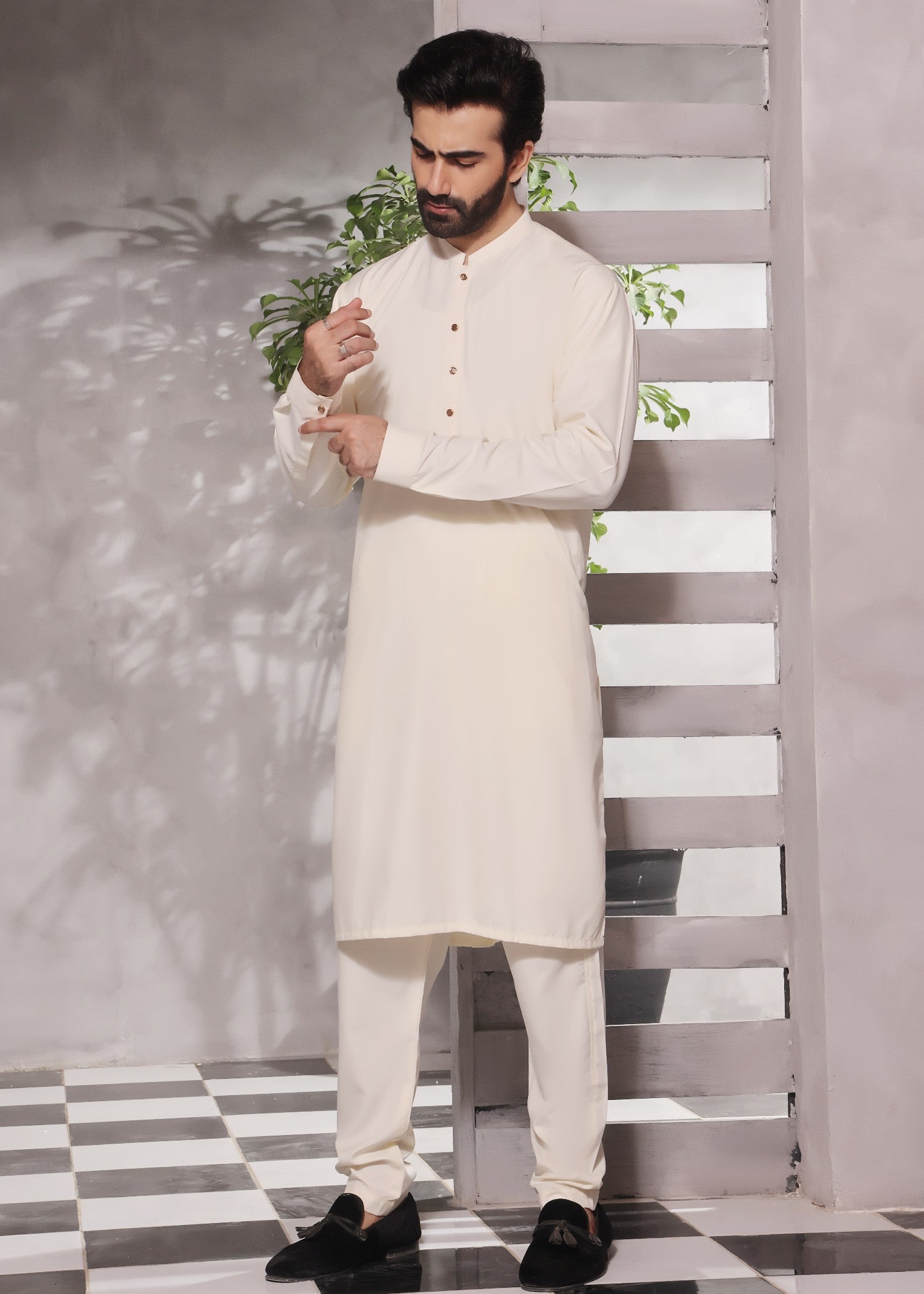 jamawar Waistcoat in Green