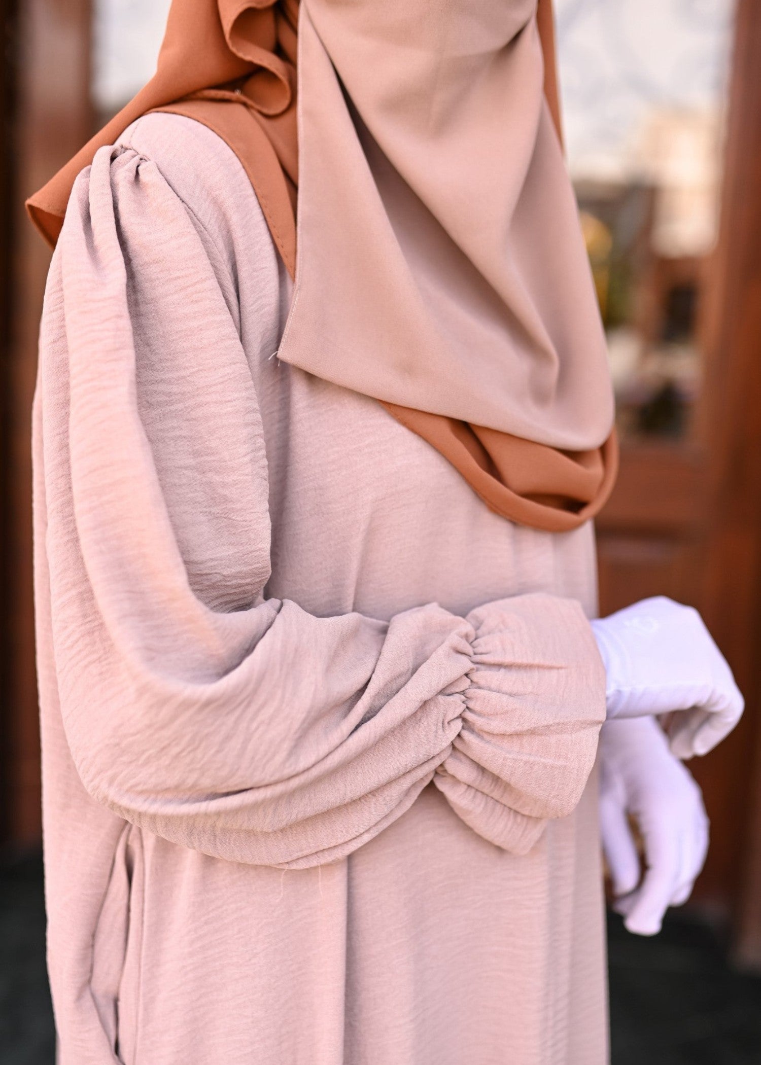 crepe Maxi in Baby pink