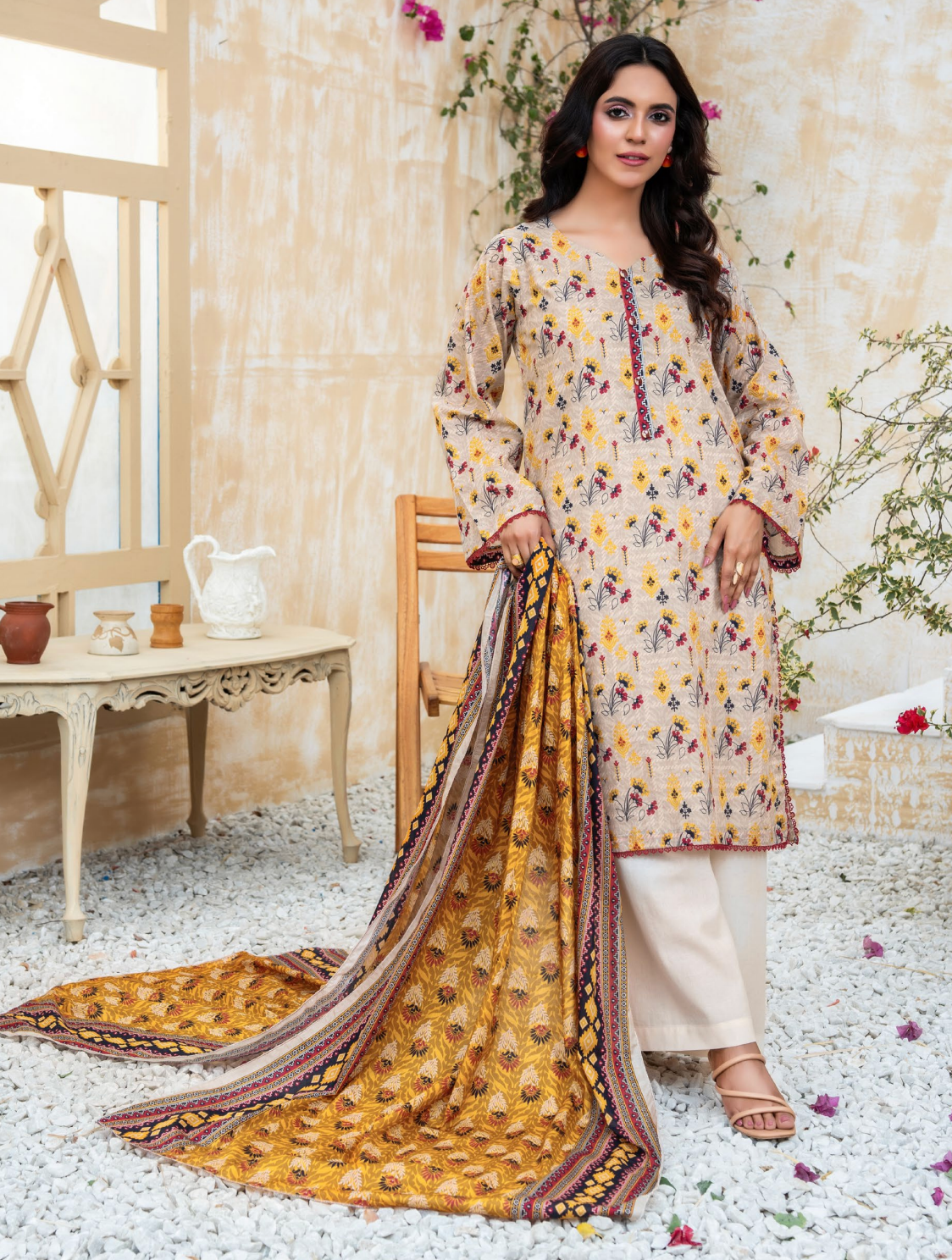Dabiha Printed Lawn D- 3