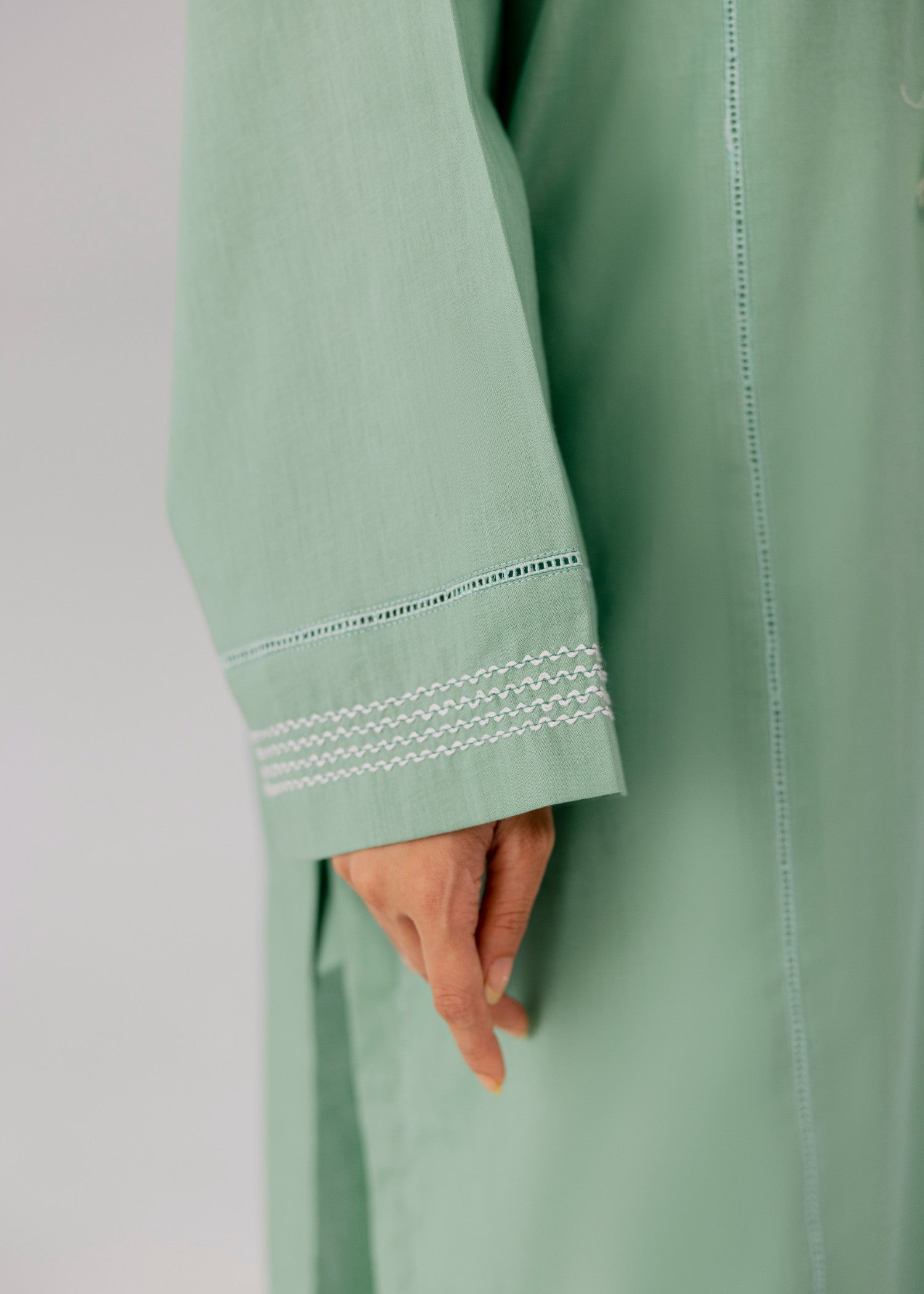 cotton Kurti in Pastel green
