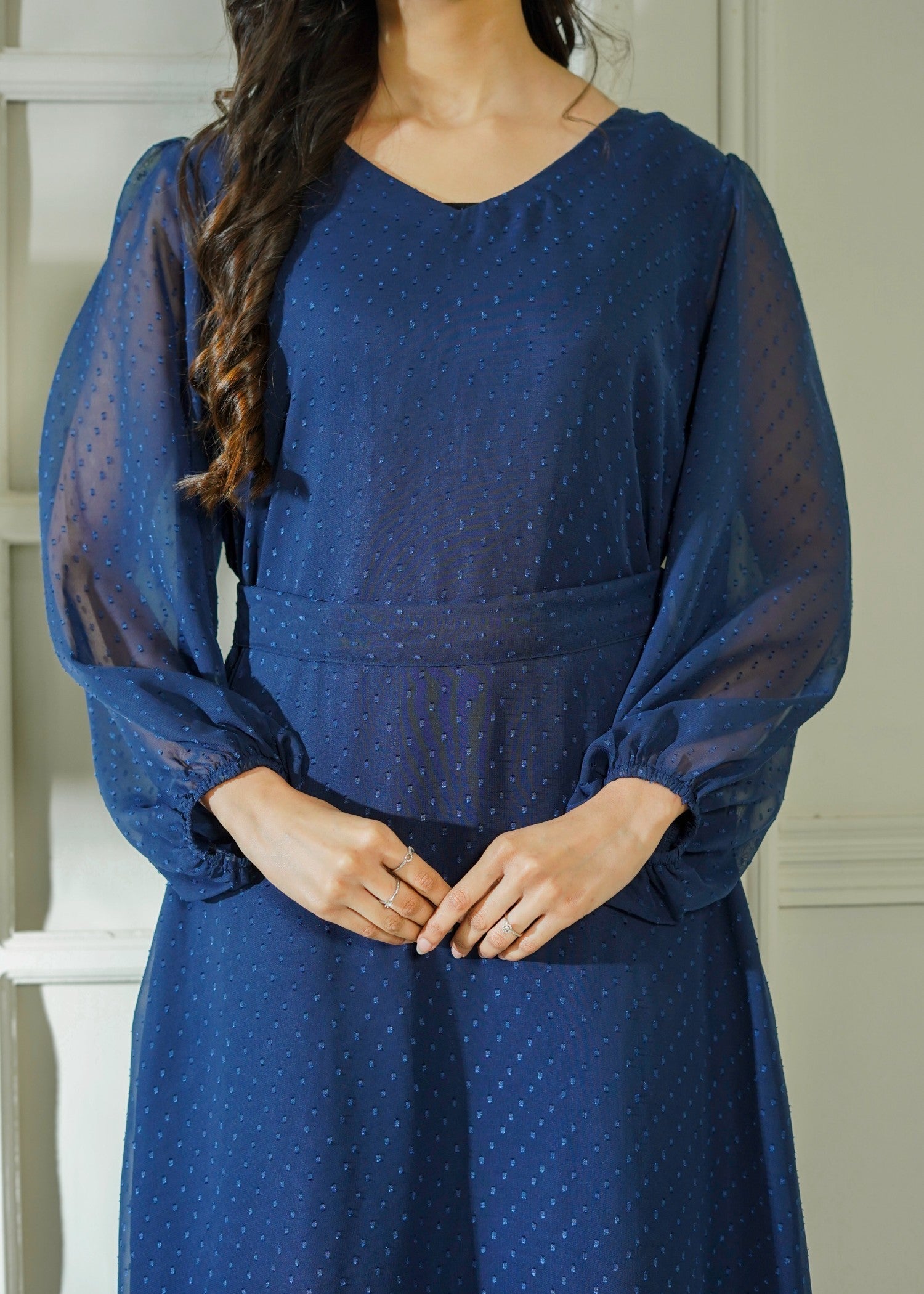 viscose Maxi in Blue