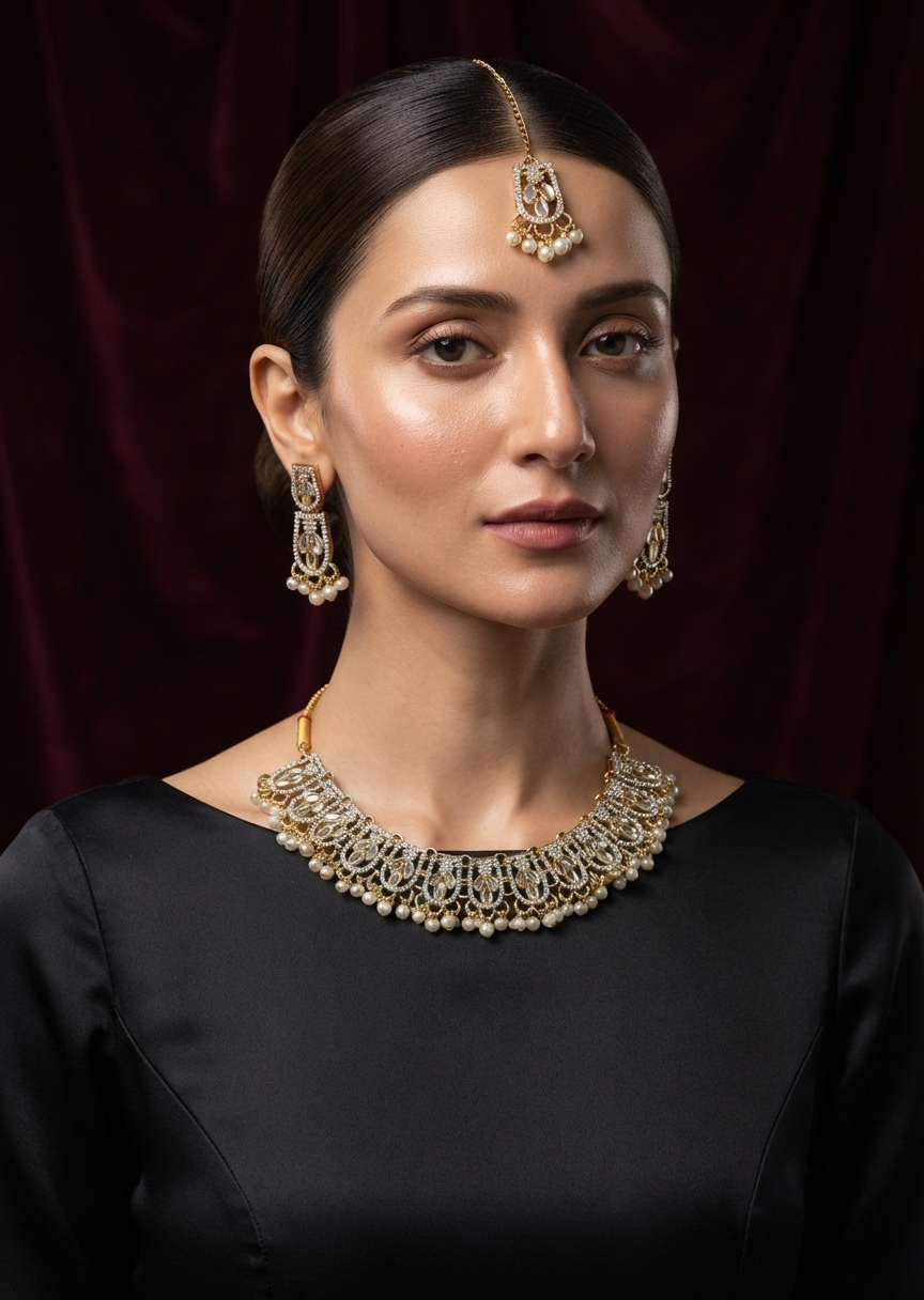 Jewelry Set in Gold Color by - Trendy Women Jewelry Set WWP0578