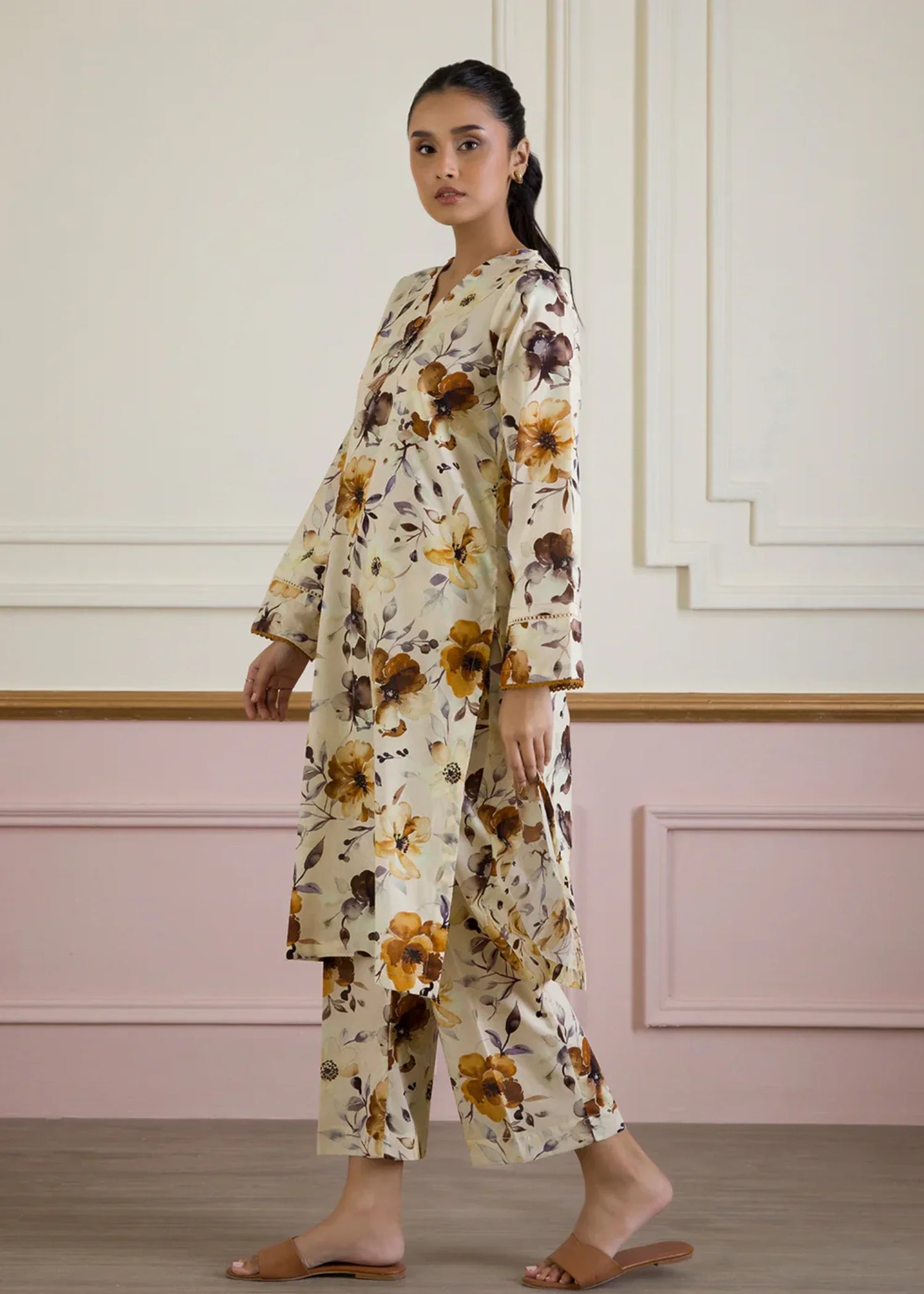 lawn Co Ord Sets in Off-white