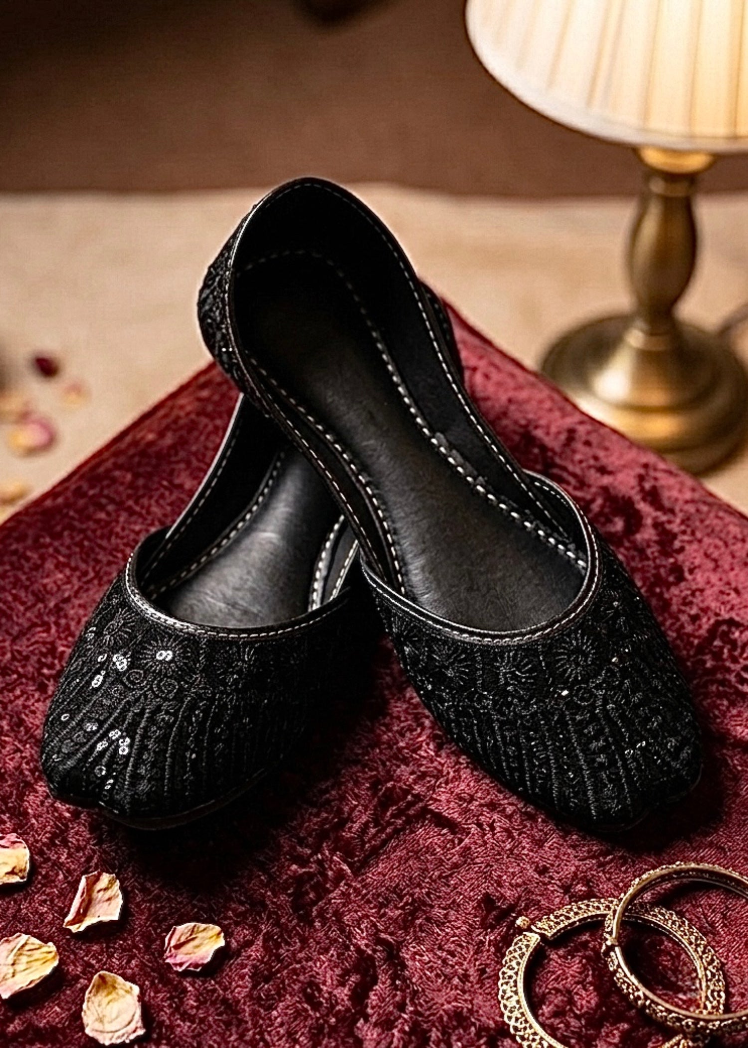 Khussa in Black by - High Quality Women Khussa YFT1794