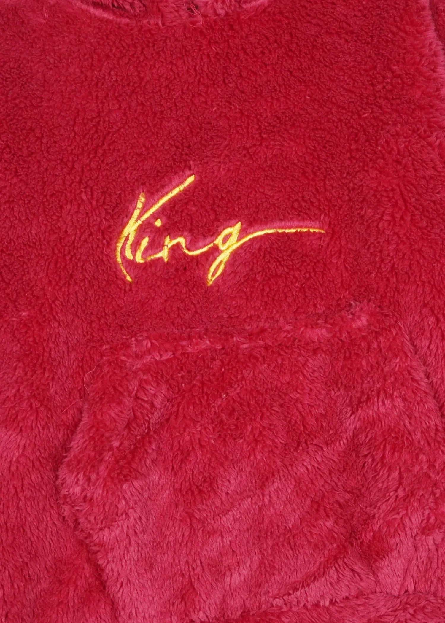 fleece Hoodie in Red