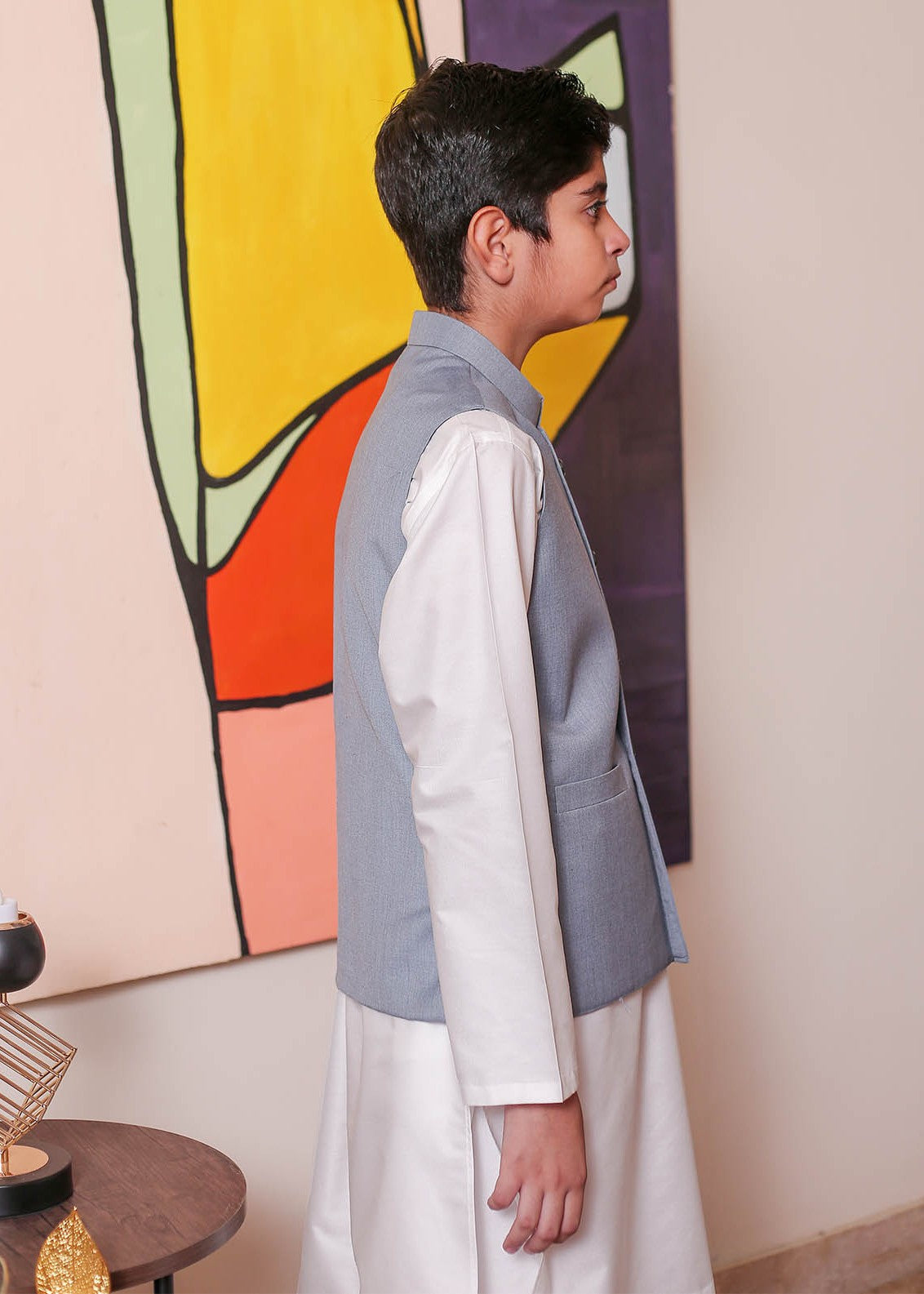 suiting Waistcoat in Ash grey