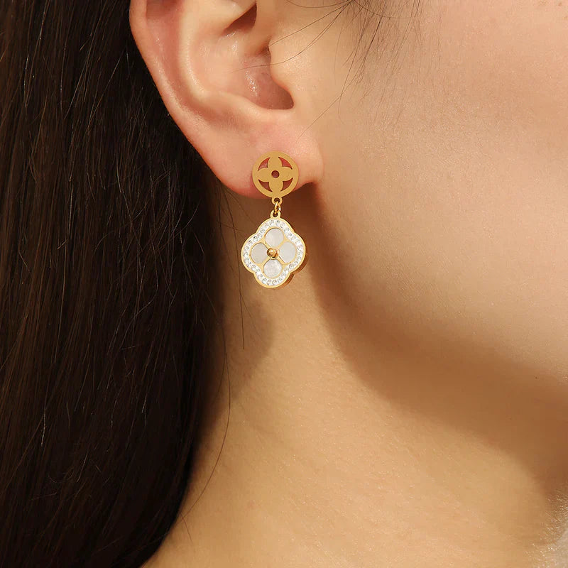 Earrings in White Color by - Trendy Women Earrings CCR2774