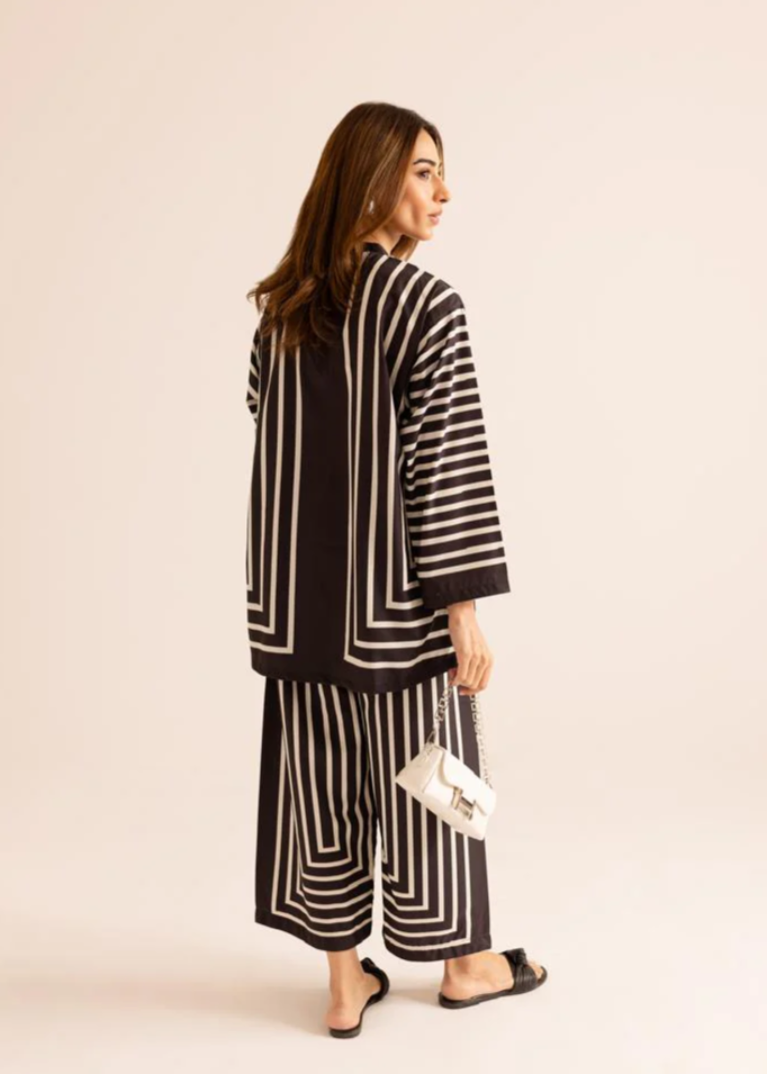 poly lawn Co Ord Sets in Black