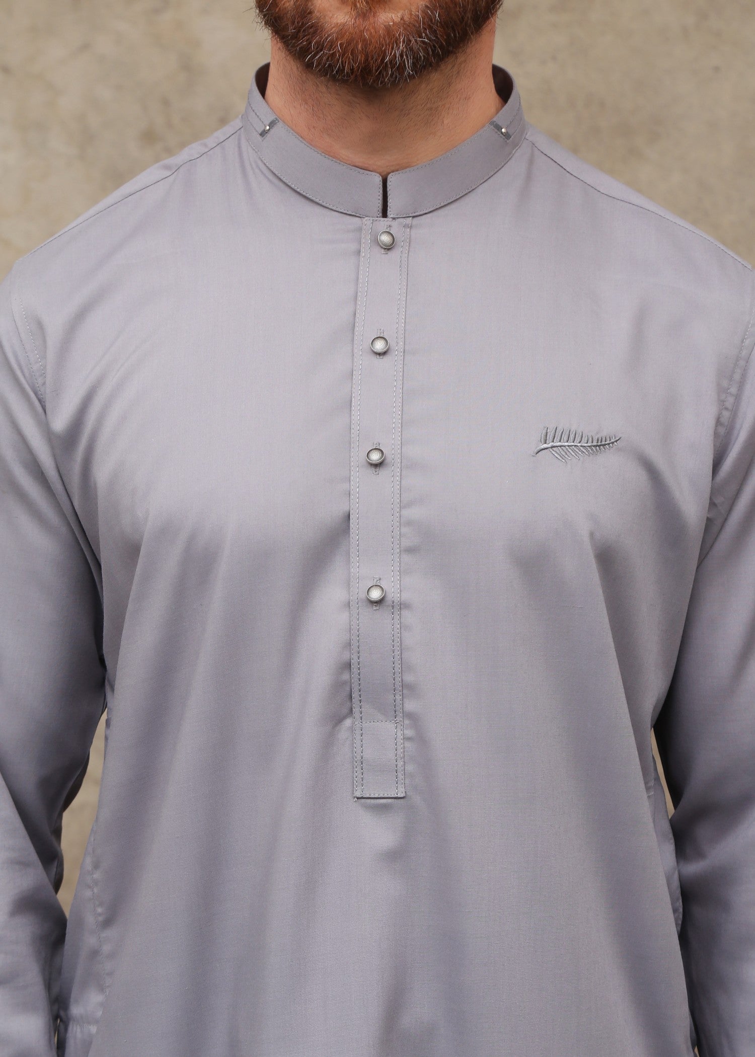 wash & wear Kurta Set in Dark grey by Maqsood Garments