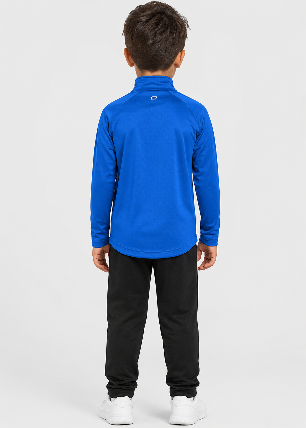 polyester Jacket in White, blue