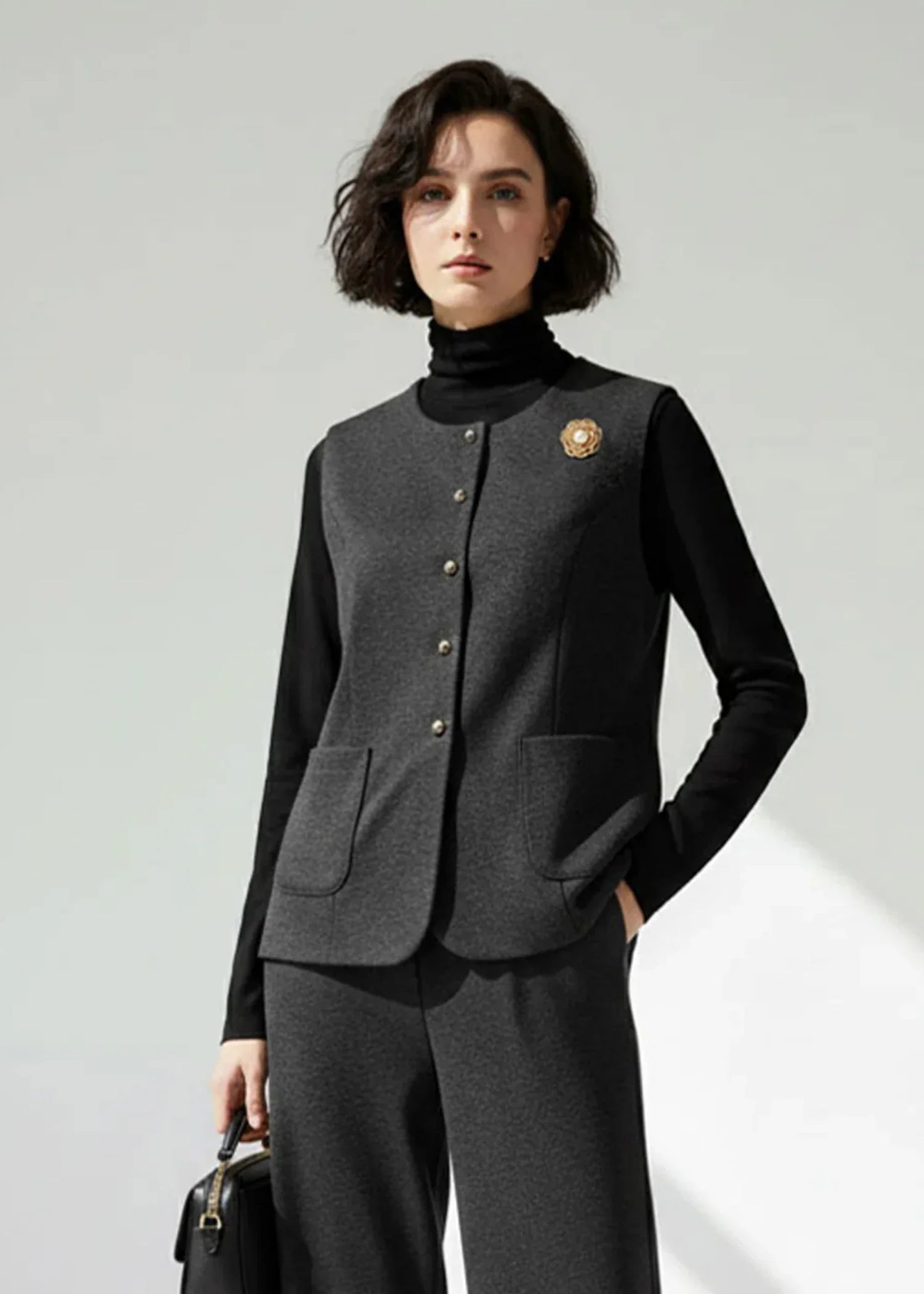 wool Suits in Charcoal