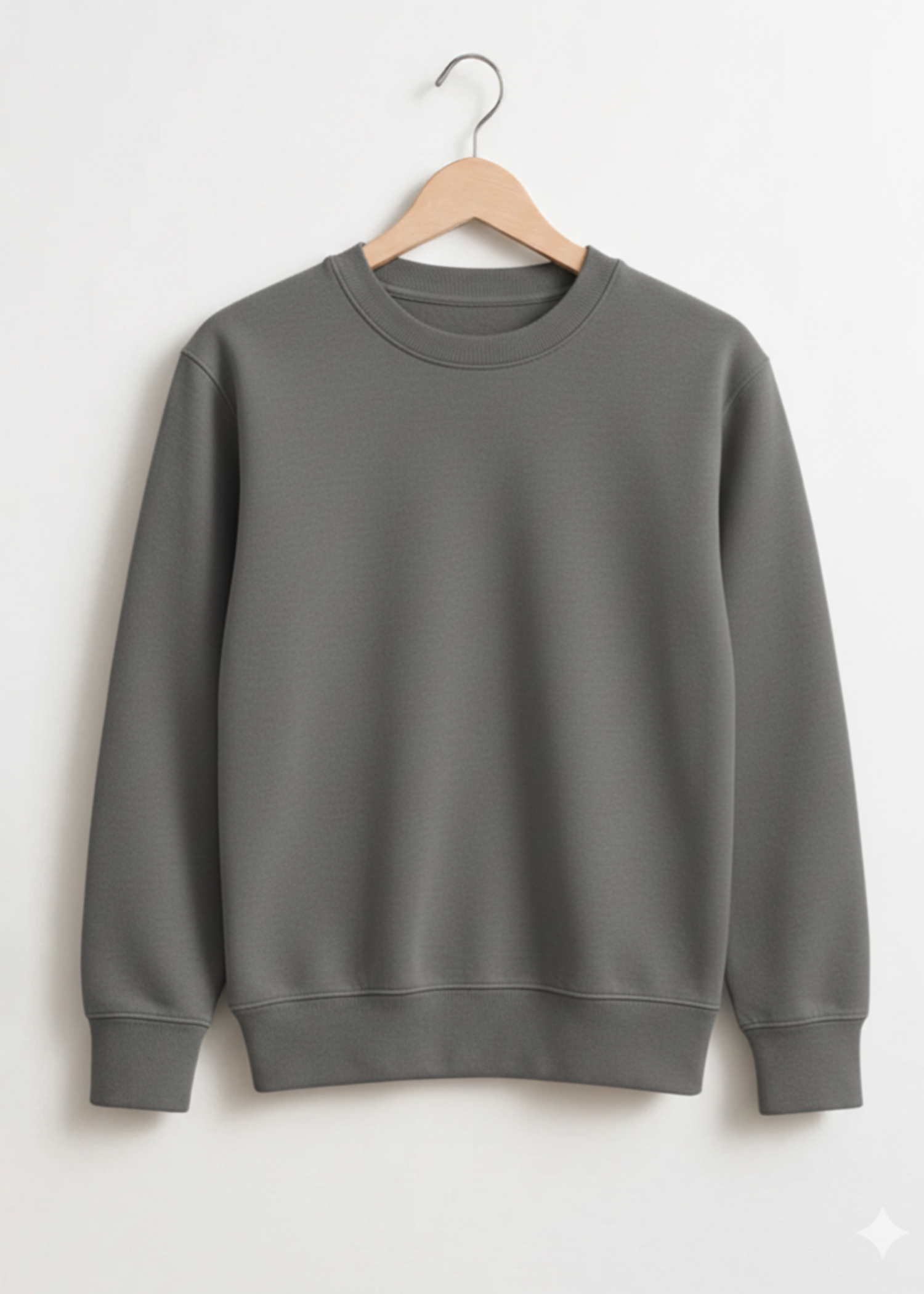 fleece Sweatshirt in Dim grey