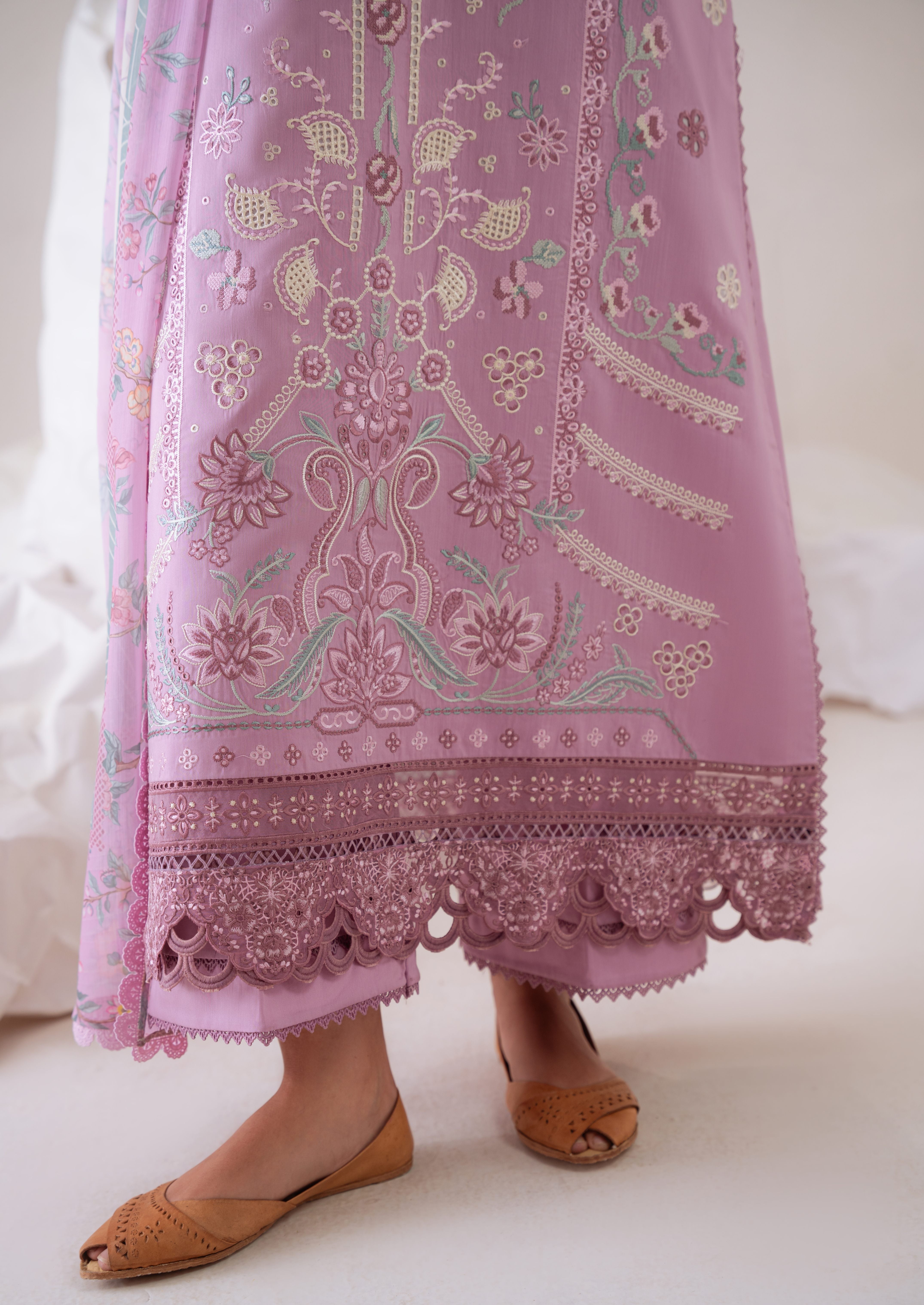 linen Unstitched in Lilac