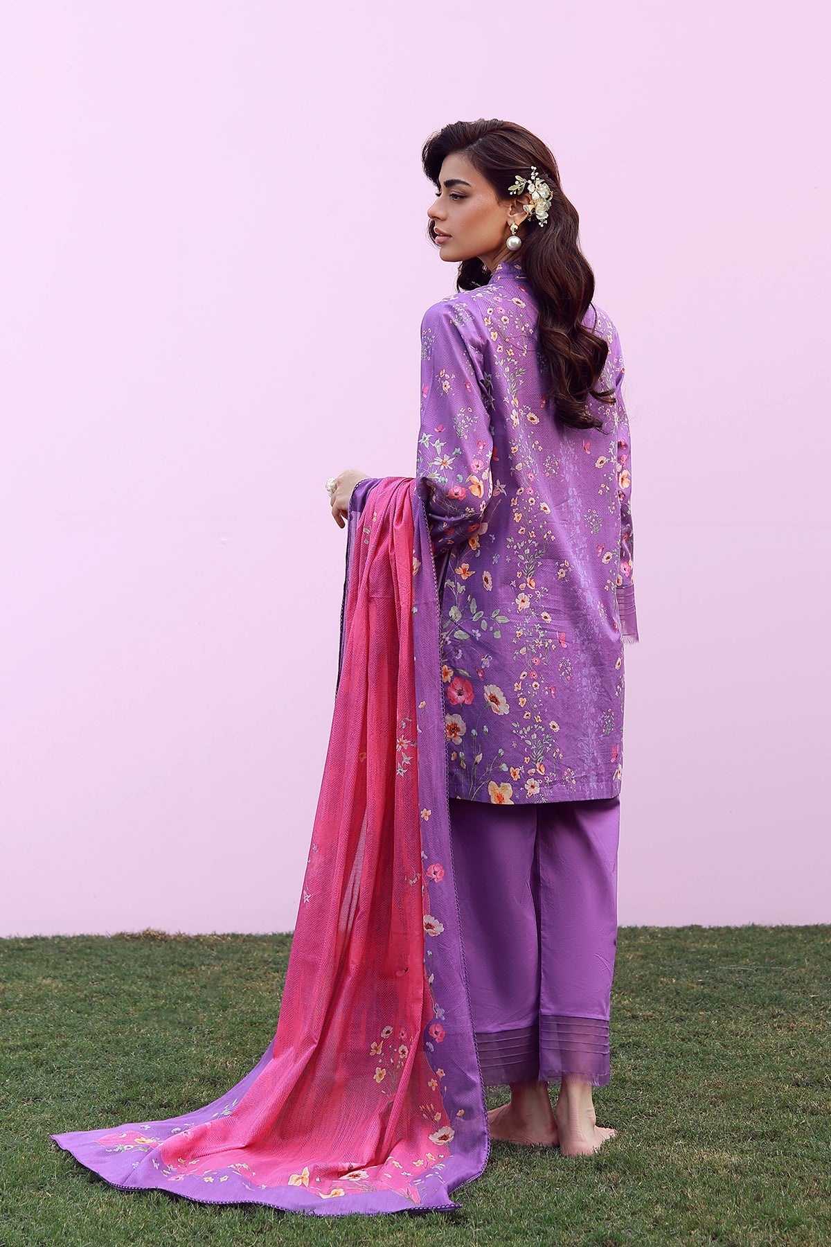 Mirha Lawn – Lavender Whisper